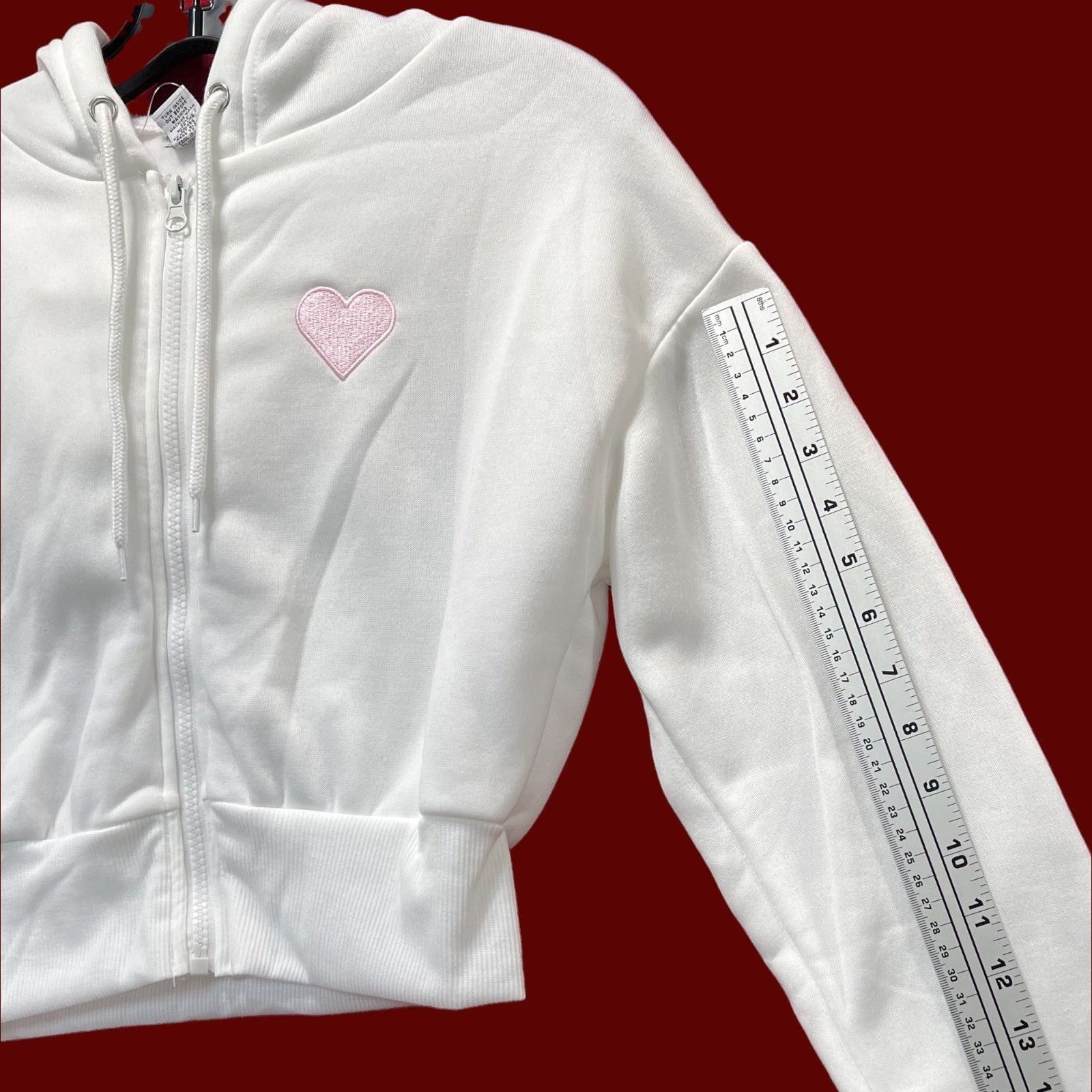rue21 Rue 21 - Women's Long Sleeve Hooded Sweat - White - XXS Size XXS / US 00 / IT 34 - 7 Thumbnail