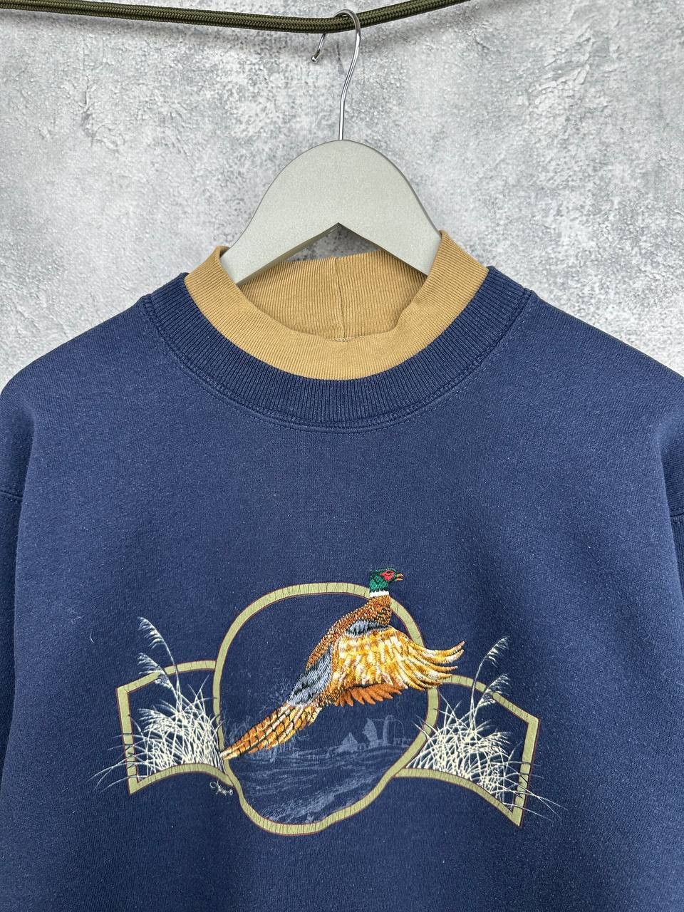 Lee Lee Heavyweight Made USA Embroidered Pheasant Sweatshirt Size US S / EU 44-46 / 1 - 4 Thumbnail