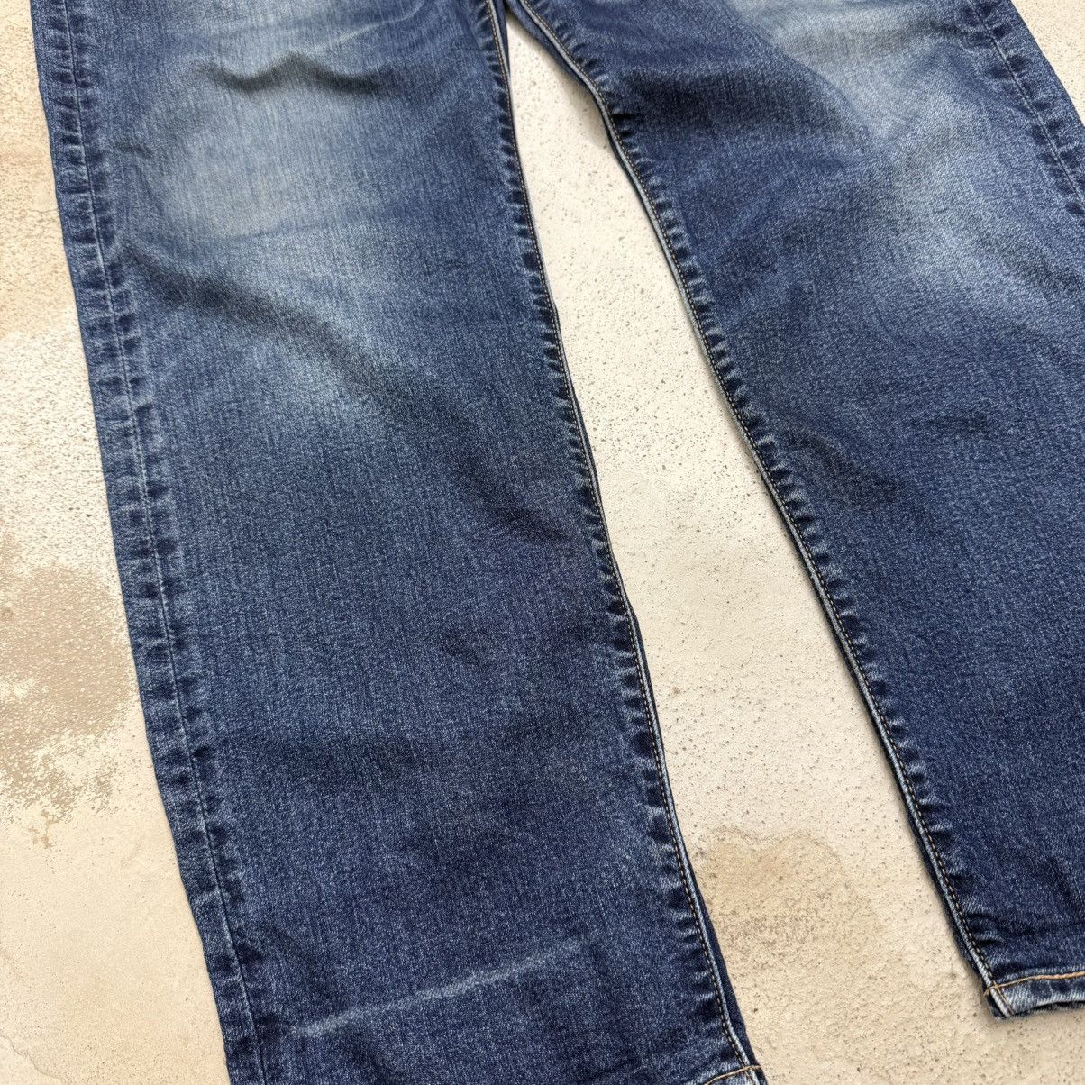 Levi's Levis 502 Big E Repro Stretch Warm Denim Chainstich Pants Size US 33 - 6 Thumbnail