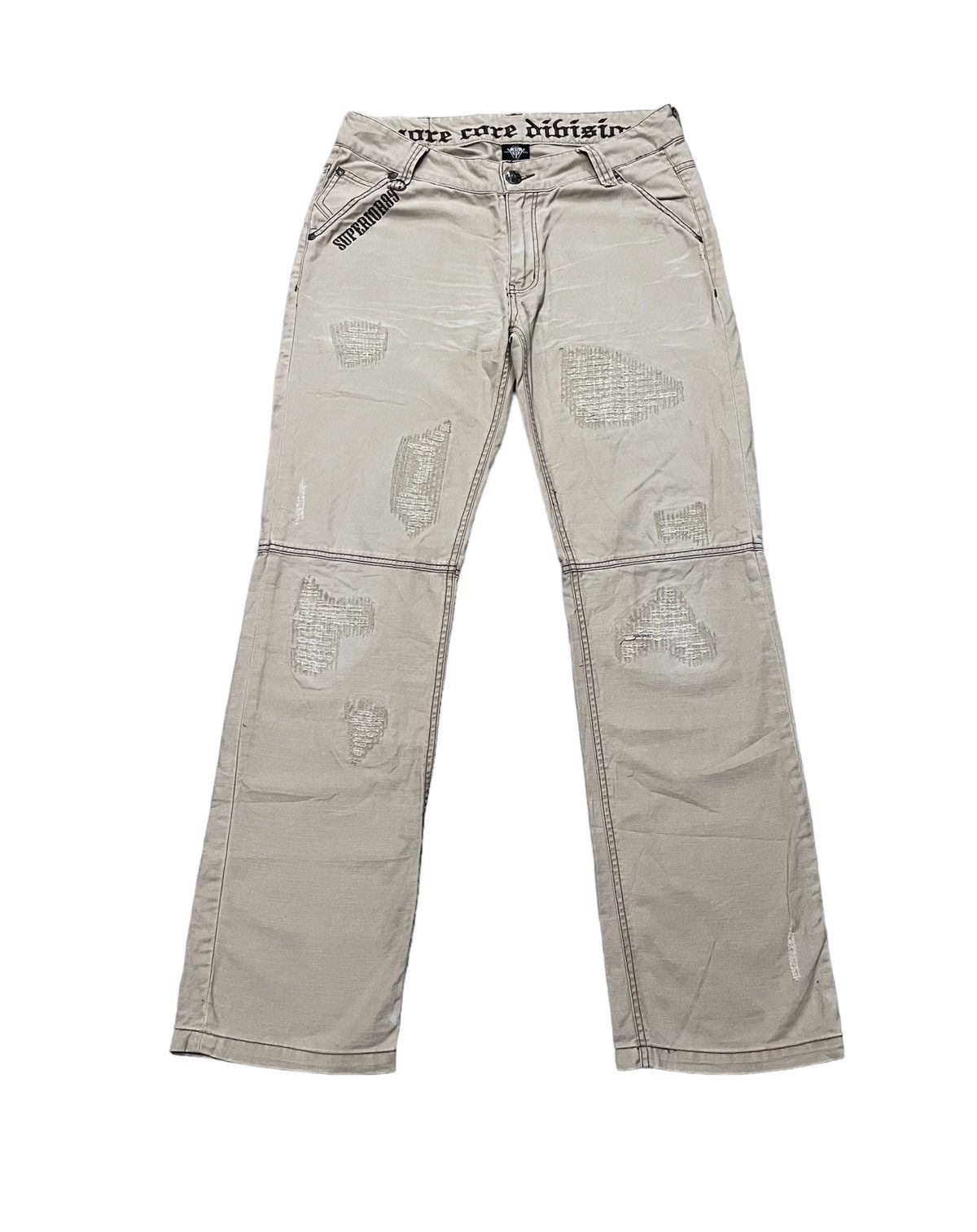 Hysteric Glamour MCD patchwork shashiko boro pant Size US 33 - 1 Thumbnail
