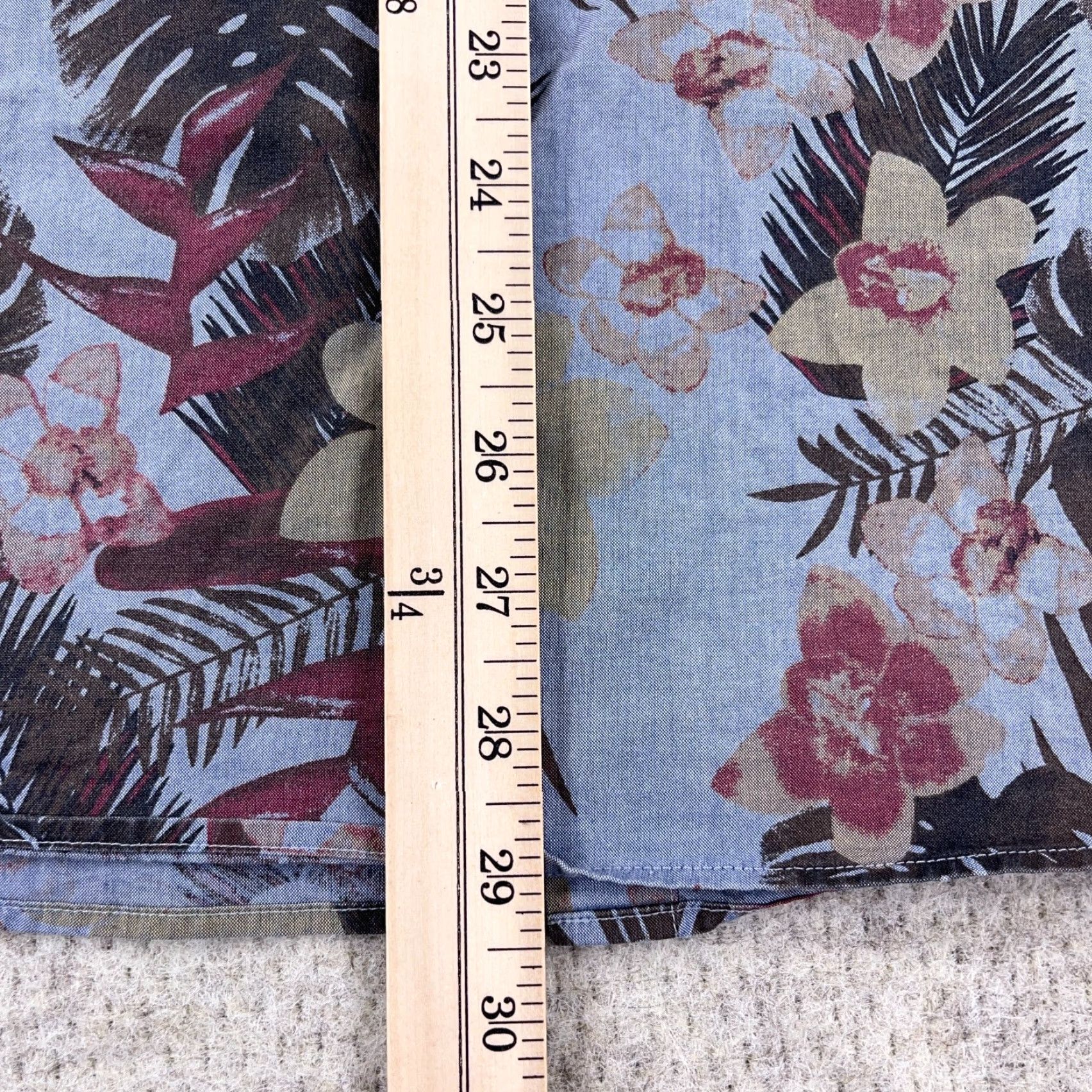 UNTUCKit UNTUCKit Shirt Men 2XL Blue Floral Hawaiian Button Up Slim Fit Camp Beach Shirt Size US XXL / EU 58 / 5 - 5 Thumbnail