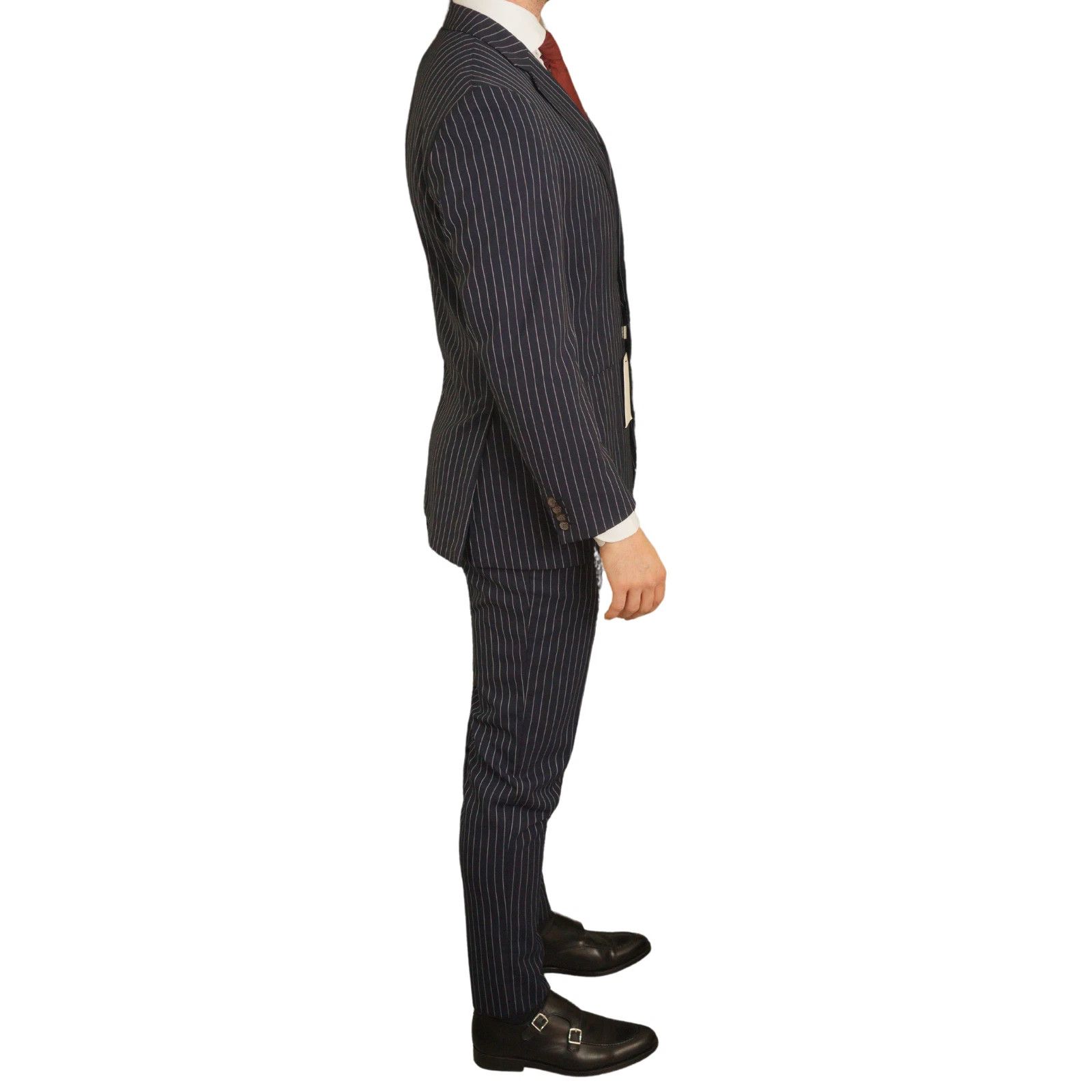 Suitsupply Men Suitsupply Suit Traveller Havana Patch Pinstriped US38 Size 38R - 2 Thumbnail