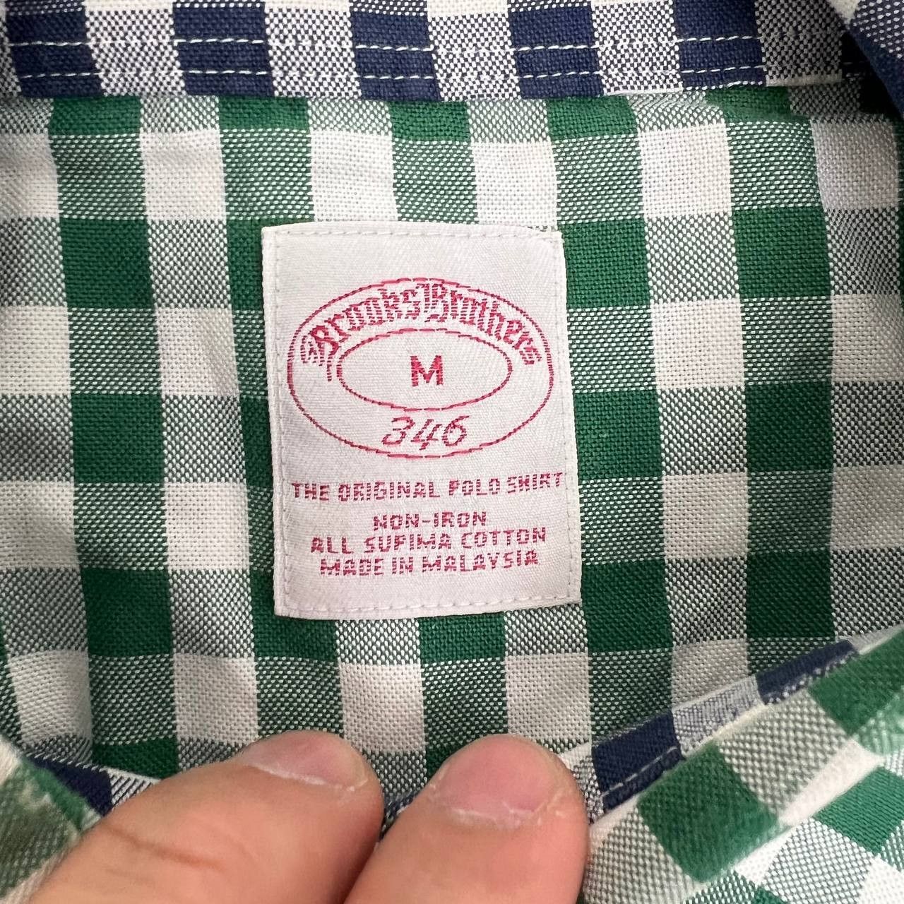 Brooks Brothers Brooks Brothers Shirt Men Medium Check Pattern Button Down M Size US M / EU 48-50 / 2 - 4 Thumbnail