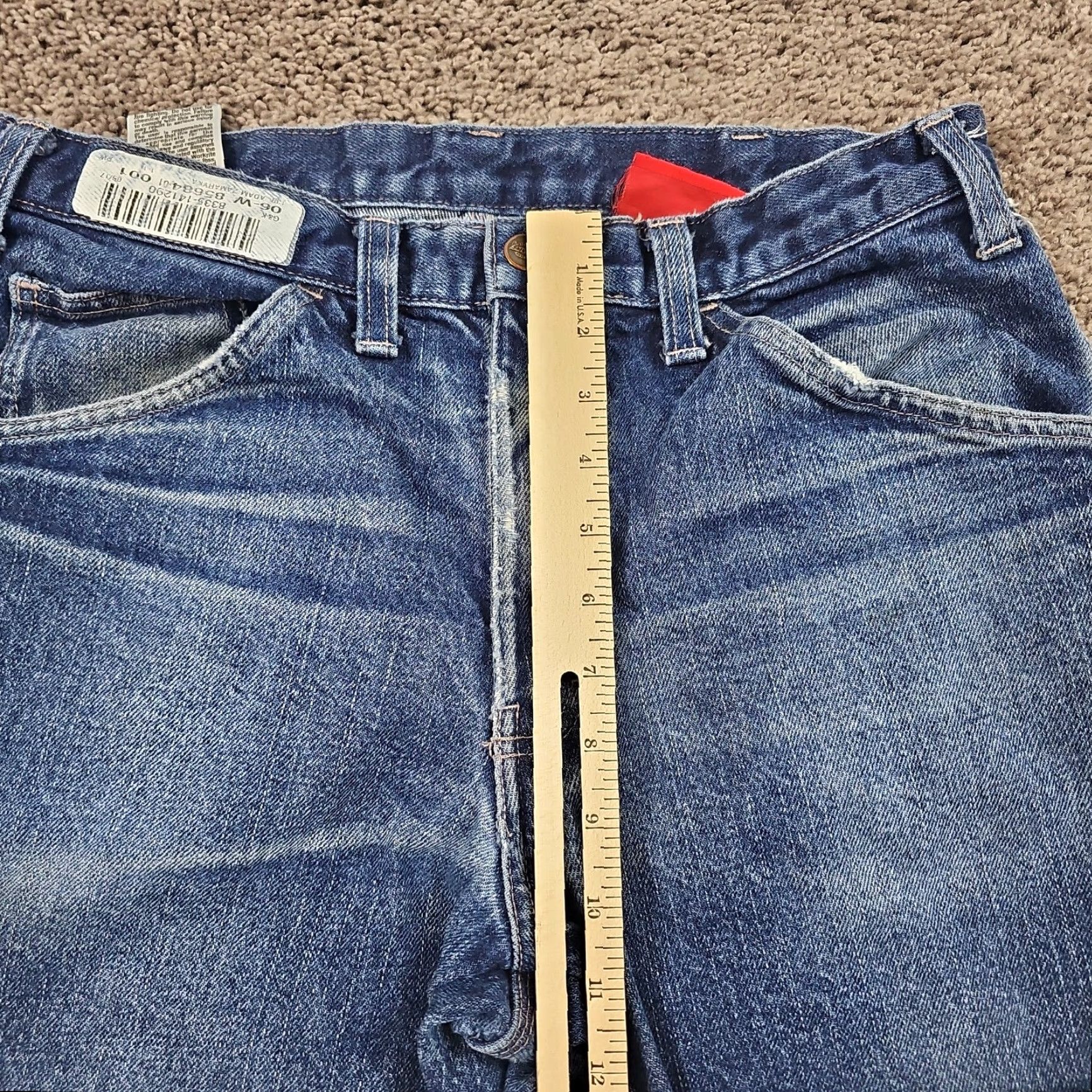 Dickies Dickies Jeans Mens 32 Straight Dark Wash FR Flame Resistant Relaxed Workwear Size US 30 / EU 46 - 4 Thumbnail