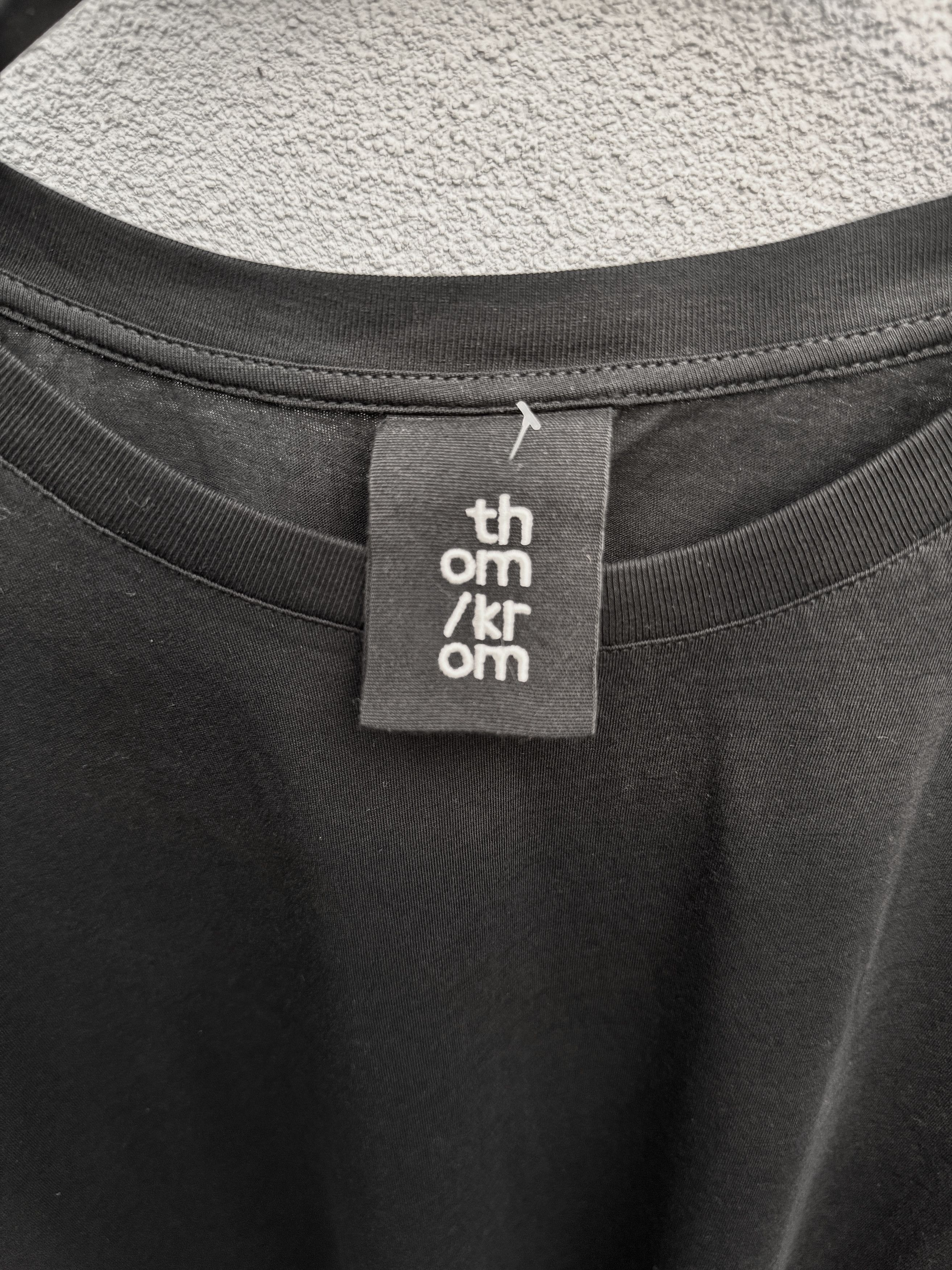 Thom Krom Thom Krom Black Roundneck Tshirt L Size US L / EU 52-54 / 3 - 5 Thumbnail