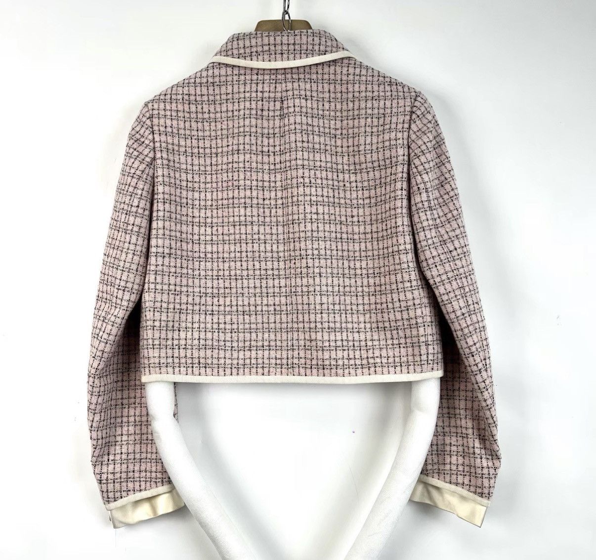 Miu Miu Miu Miu pink check short coat K12 Size XS / US 0-2 / IT 36-38 - 2 Thumbnail