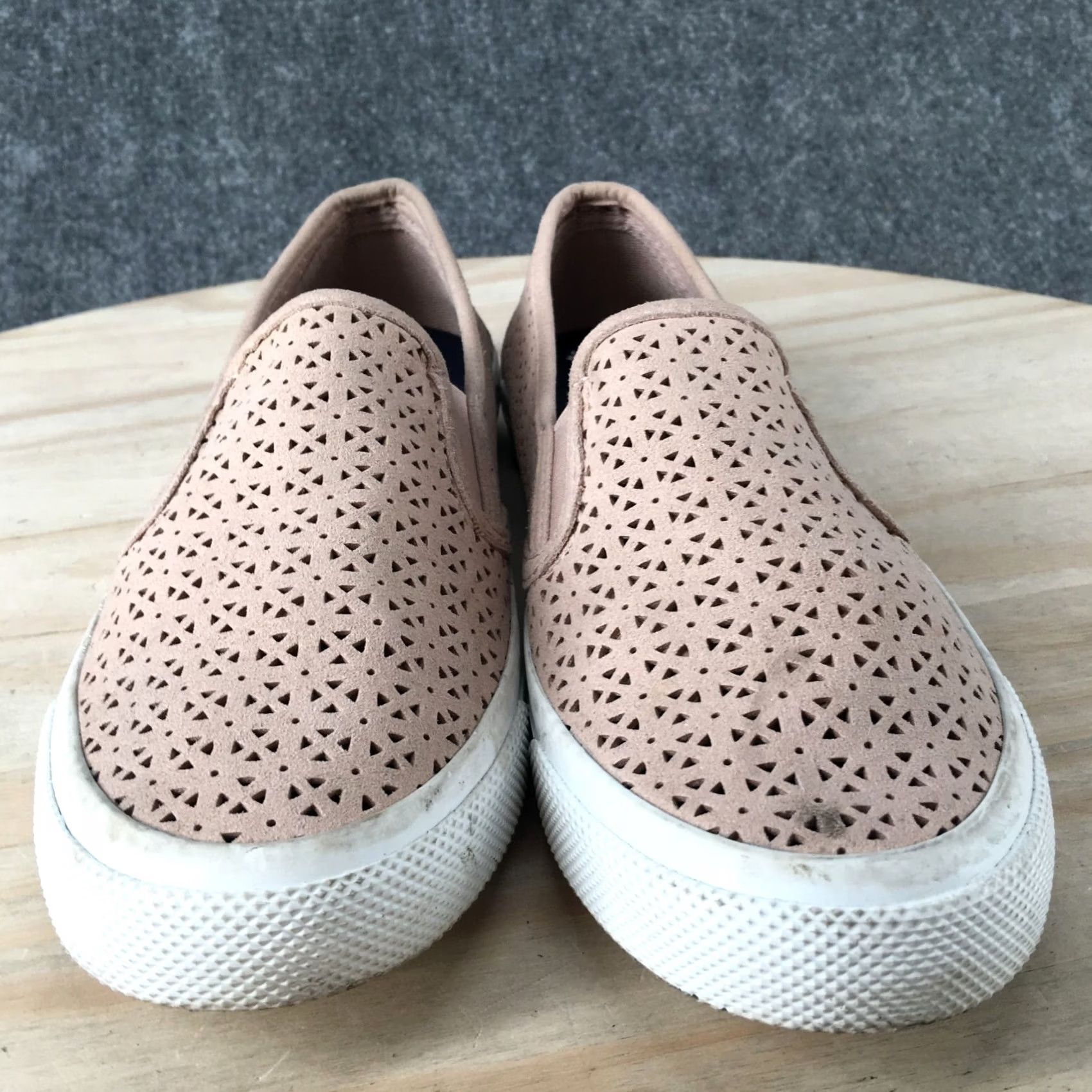 Sperry SPERRY Top Sider Shoes Womens 6.5 Seaside Slip On Pink Faux Suede Perforated Size M / US 6-8 / IT 42-44 - 6 Thumbnail