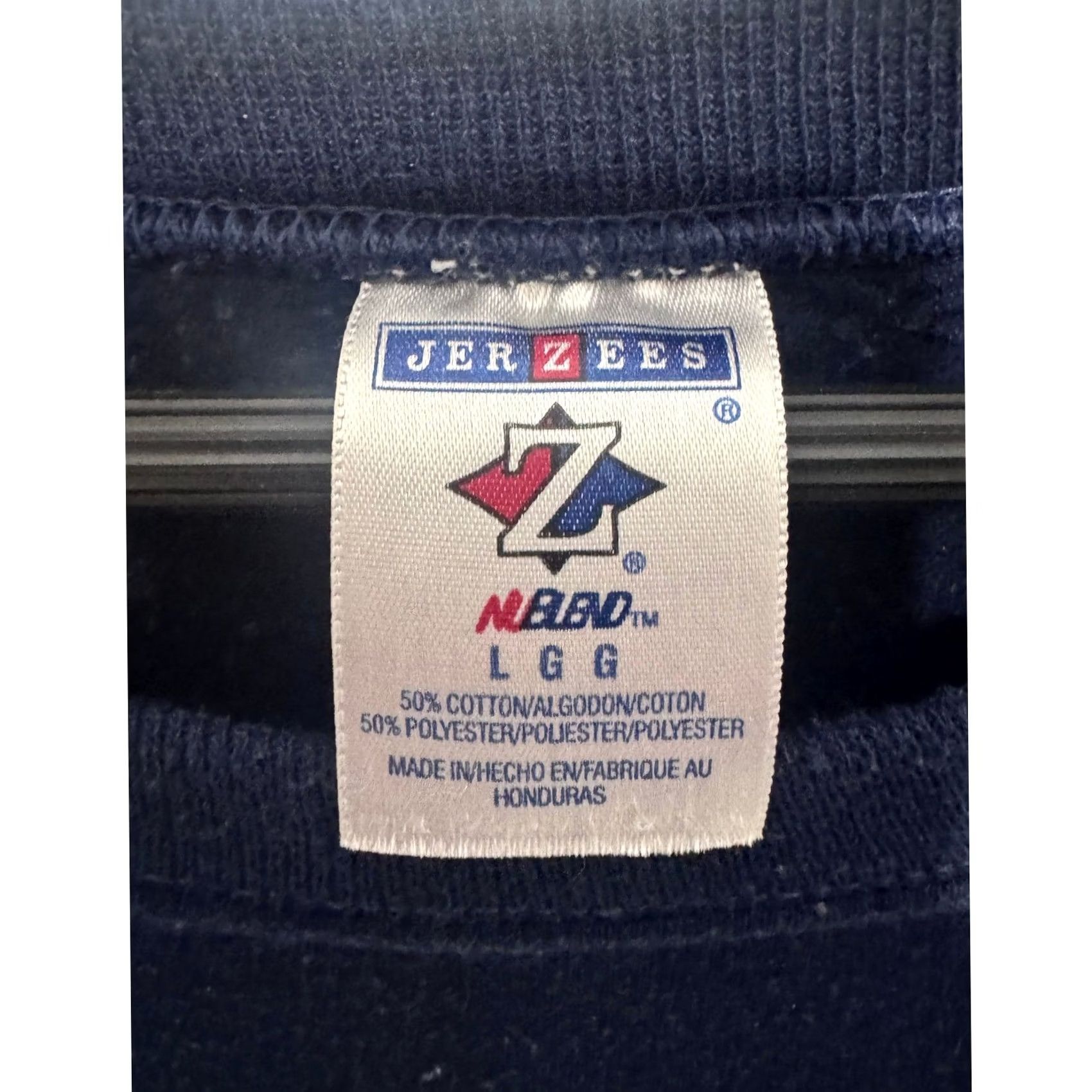 Jerzees JERZEES Shirt Womens L Blue Navy Bird Tree Print Sweatshirt LGG Size L / US 10 / IT 46 - 6 Thumbnail