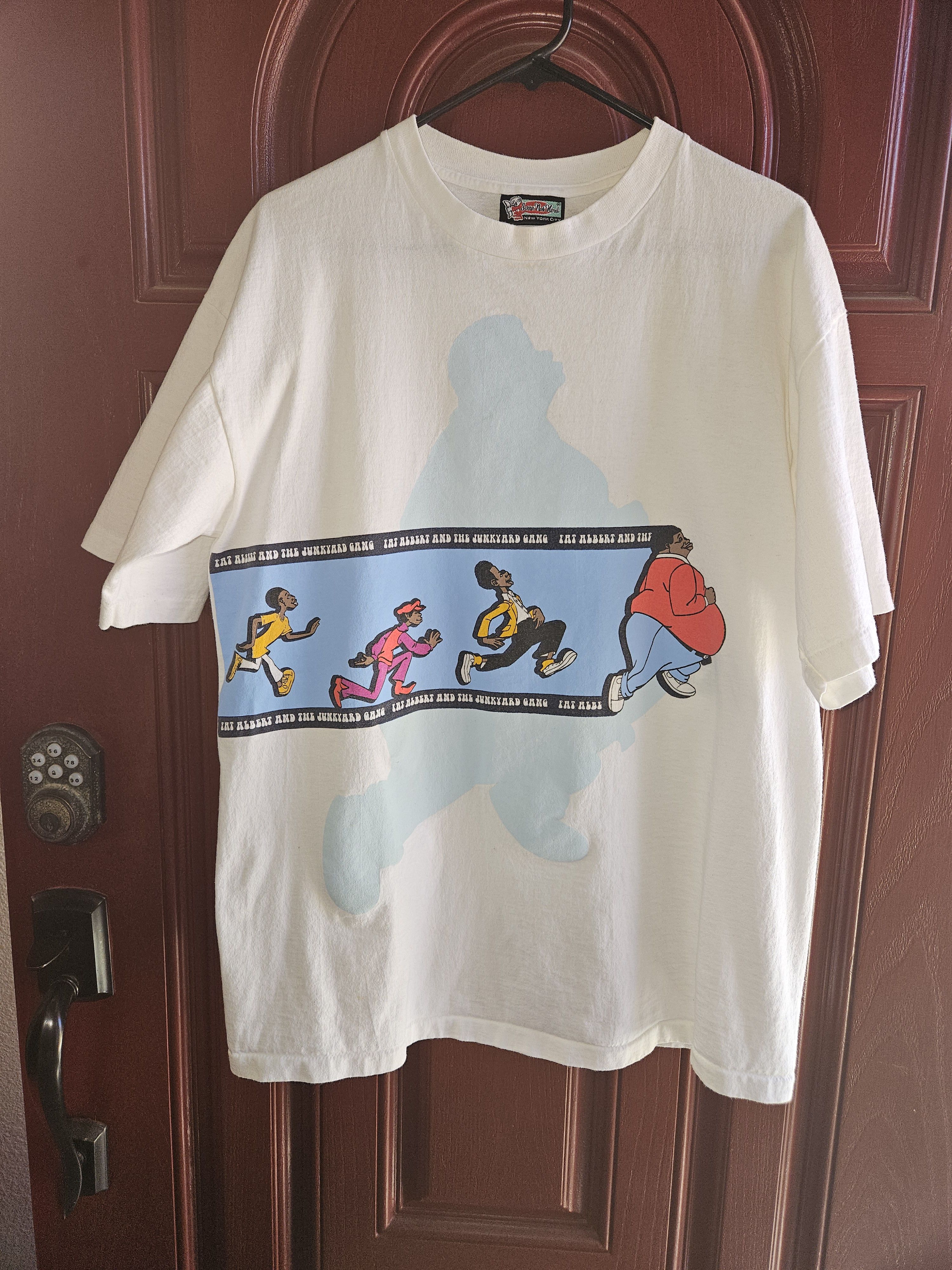 Image of Vintage Fat Albert And The Junkyard Gang in White, Men's (Size XL)