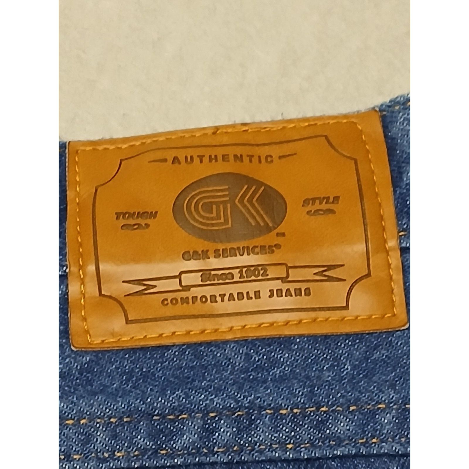 Other G & K (42x30) Tapered Straight Leg Blue Denim Work Jeans Size US 42 / EU 58 - 8 Thumbnail