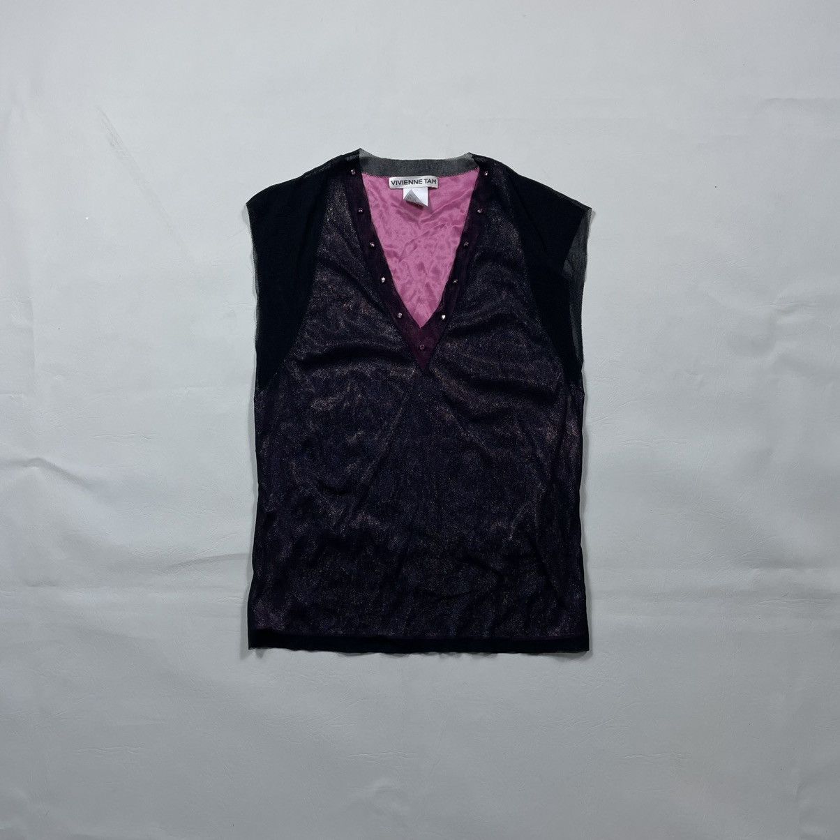 Vivienne Tam VIVIENNE TAM SPRING 2000 DOUBLE LAYERED MESH Size XS / US 0-2 / IT 36-38 - 2 Thumbnail