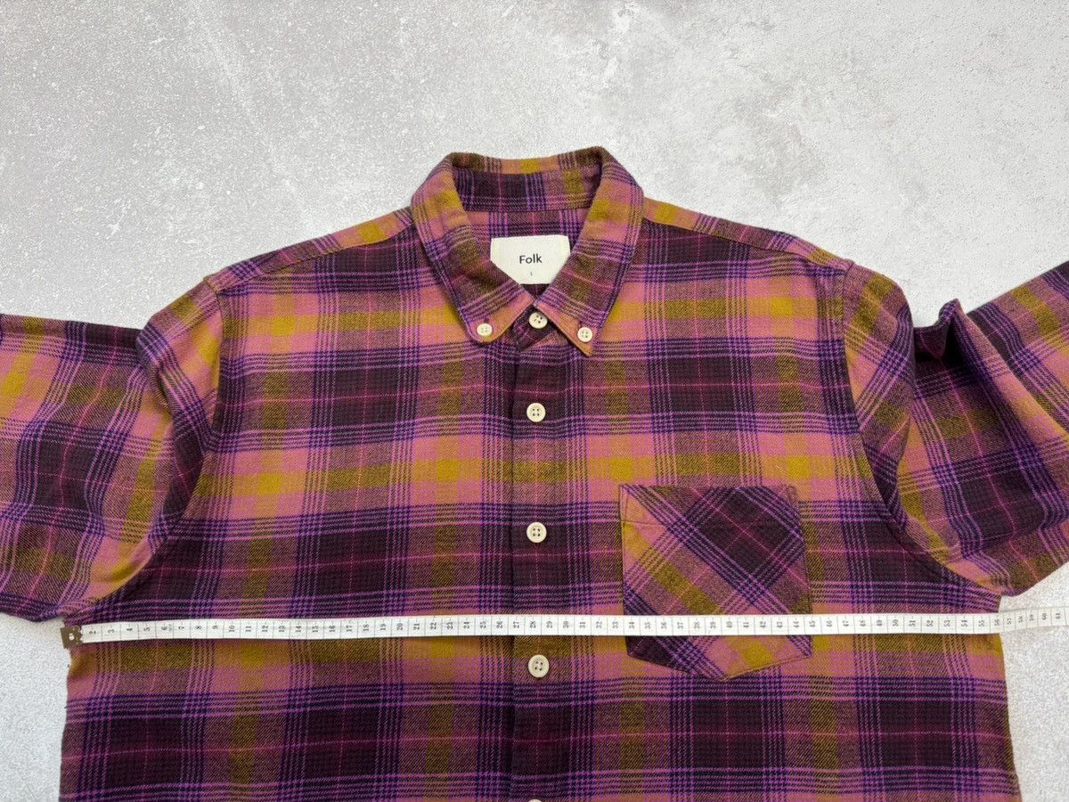 Folk Folk Flannel shirt button up long sleeve multicolor size L Size US L / EU 52-54 / 3 - 8 Thumbnail