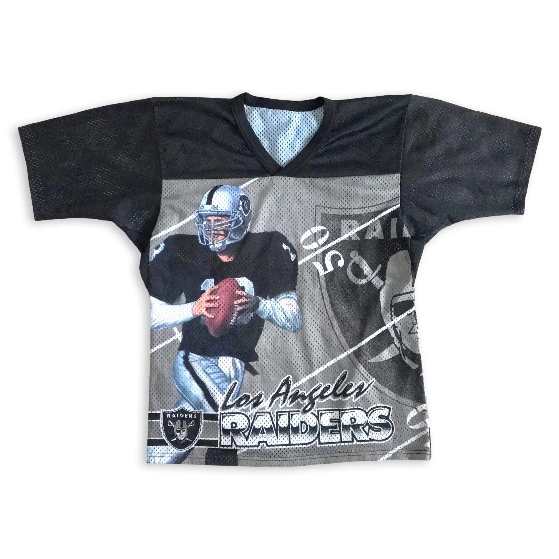 NFL Vintage 90s LOS ANGELES RAIDERS Jersey Fanimation Football Size US M / EU 48-50 / 2 - 2 Thumbnail