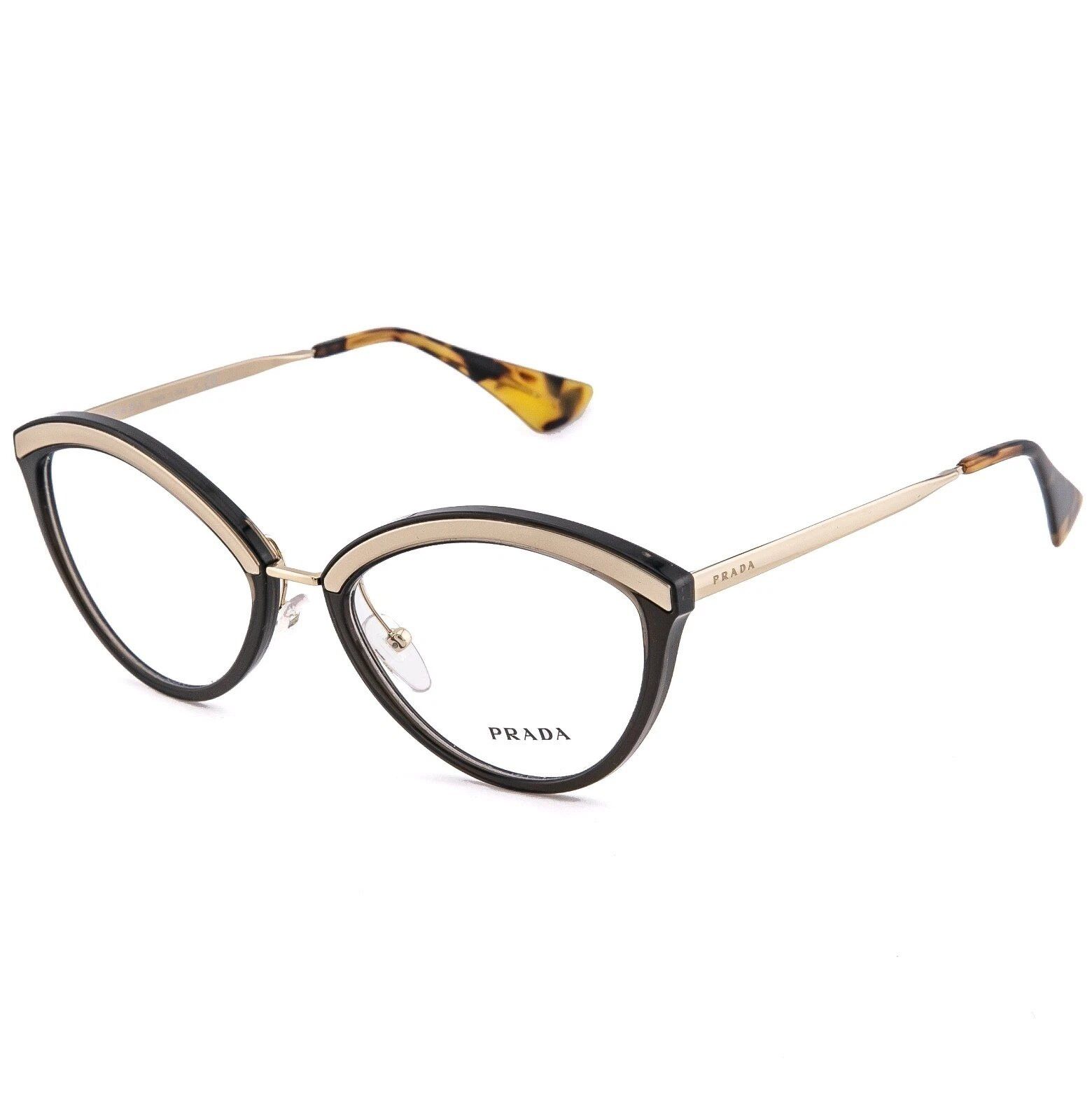 Prada PRADA 14U MILLENNIALS PR14UV Black Oval Eyeglasses Optical Size ONE SIZE - 5 Thumbnail