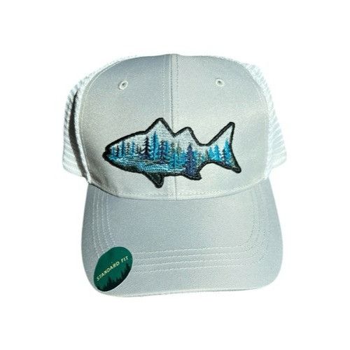 Telluride Telluride Clothing Co Snapback Hat Cap Mesh Gray/ White Fish Size ONE SIZE - 1 Thumbnail