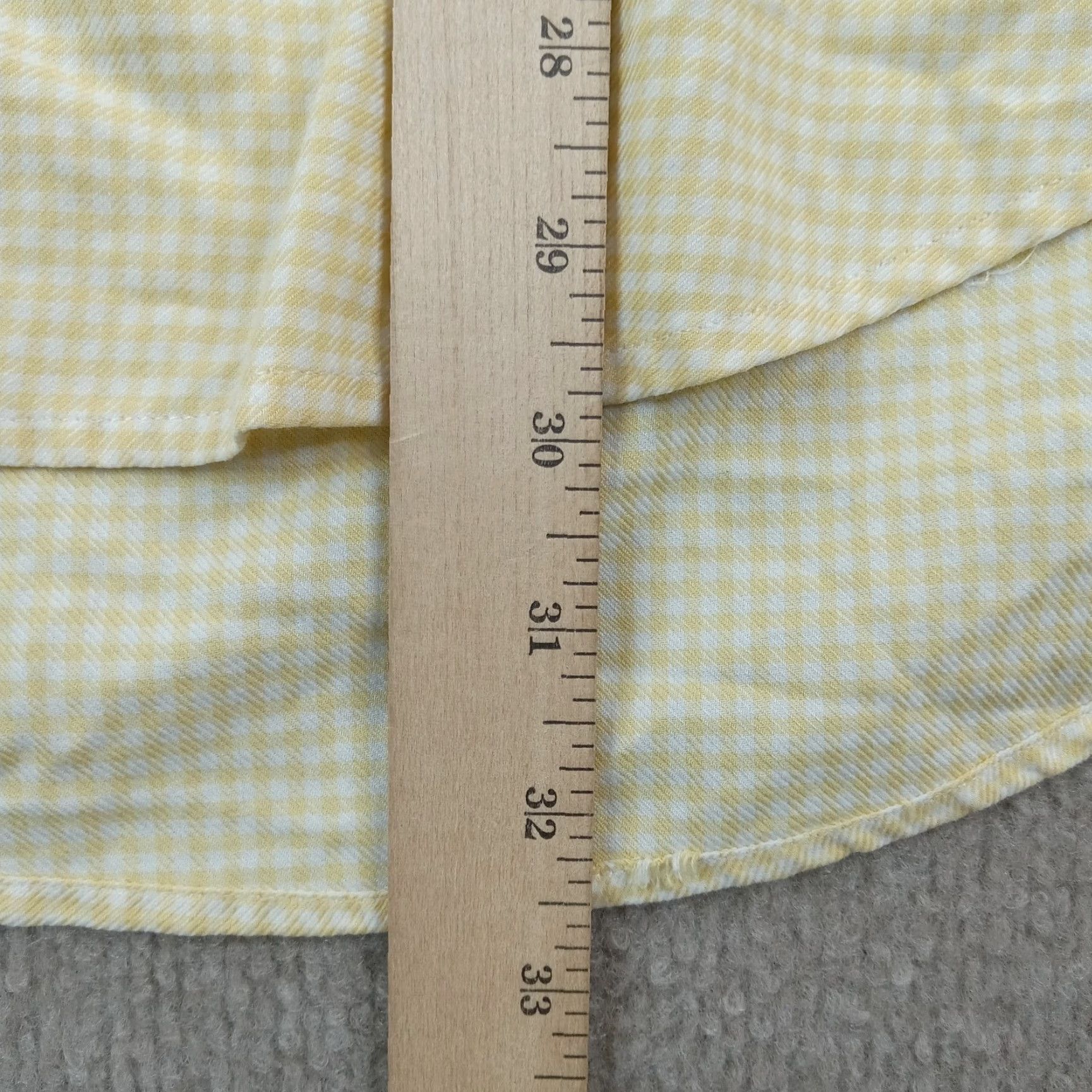 Vintage Bobby Jones Mens Long Sleeve Button Up Shirt XL Yellow White Plaid Size US XL / EU 56 / 4 - 3 Thumbnail
