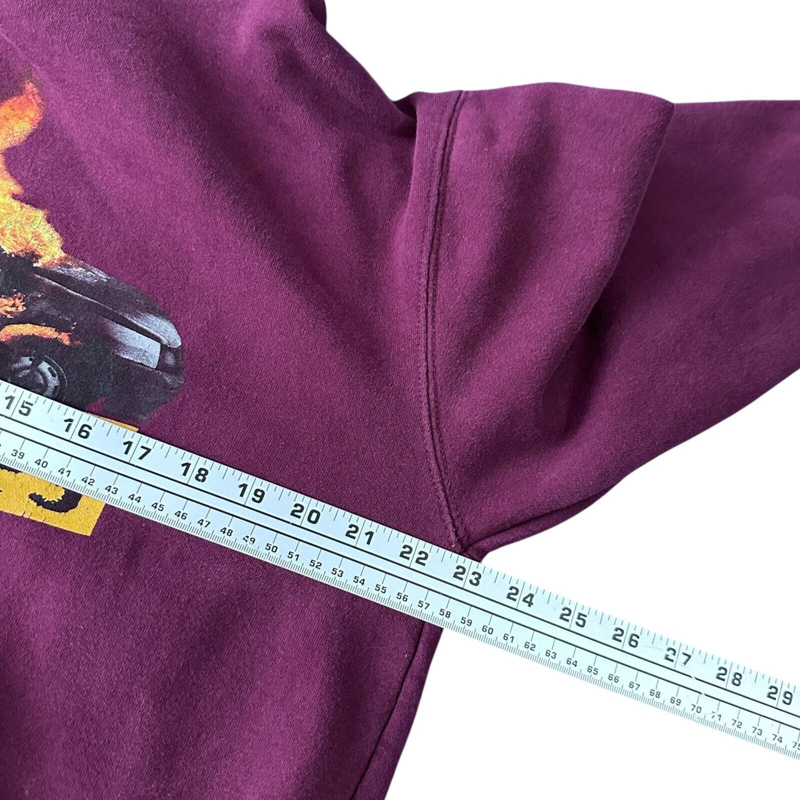 Pleasures Pleasures Burning Car Hoodie Men’s Medium Maroon Cotton Size US M / EU 48-50 / 2 - 7 Thumbnail