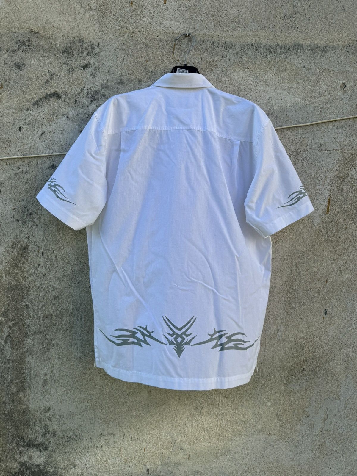 Affliction Y2K Tribal White Shirt Affliction Type Techno Rave Swag Size US L / EU 52-54 / 3 - 2 Thumbnail