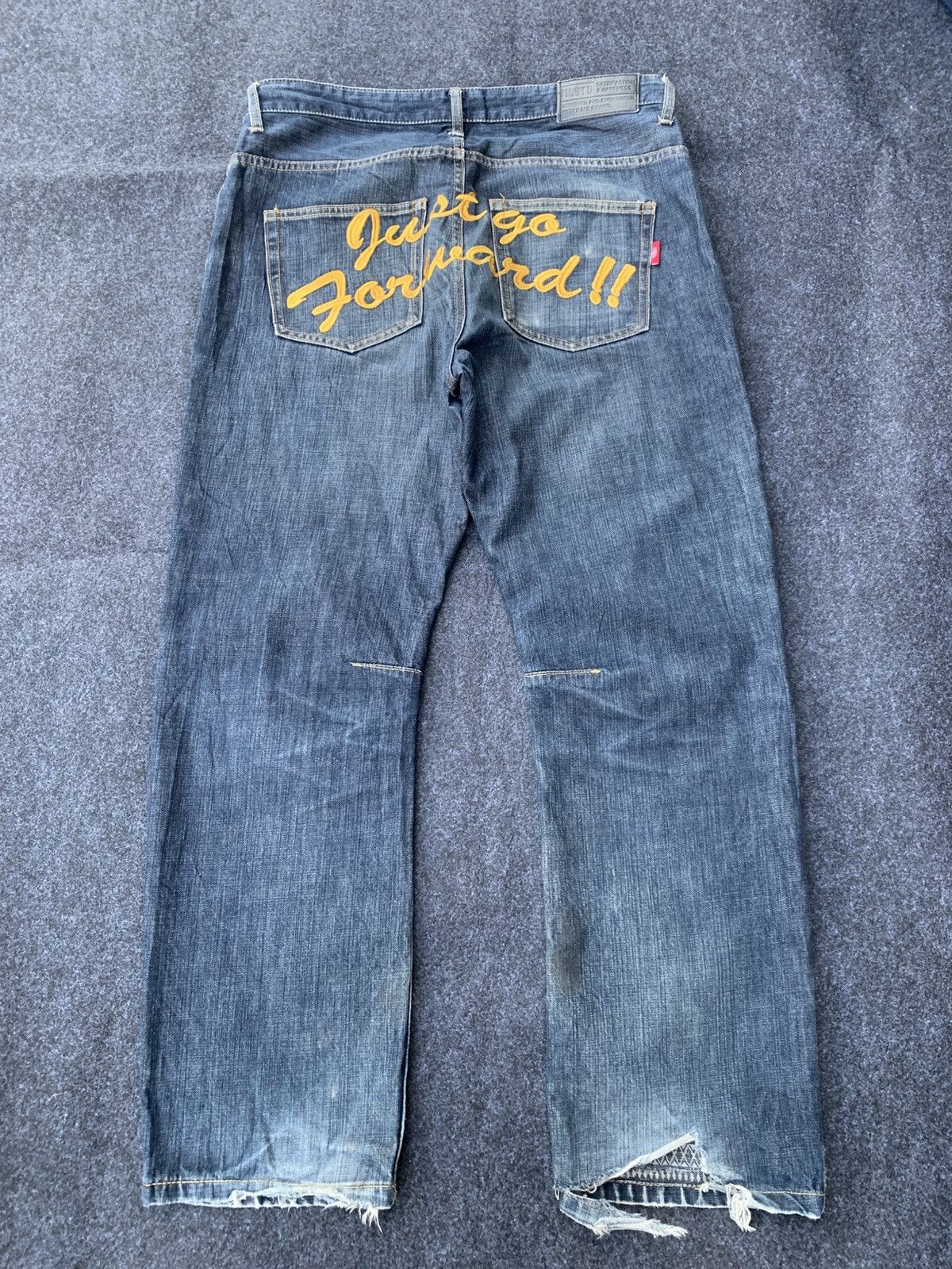 Japanese Brand VINTAGE ILL'S SATISFACTION JEANS. Size US 35 - 1 Thumbnail