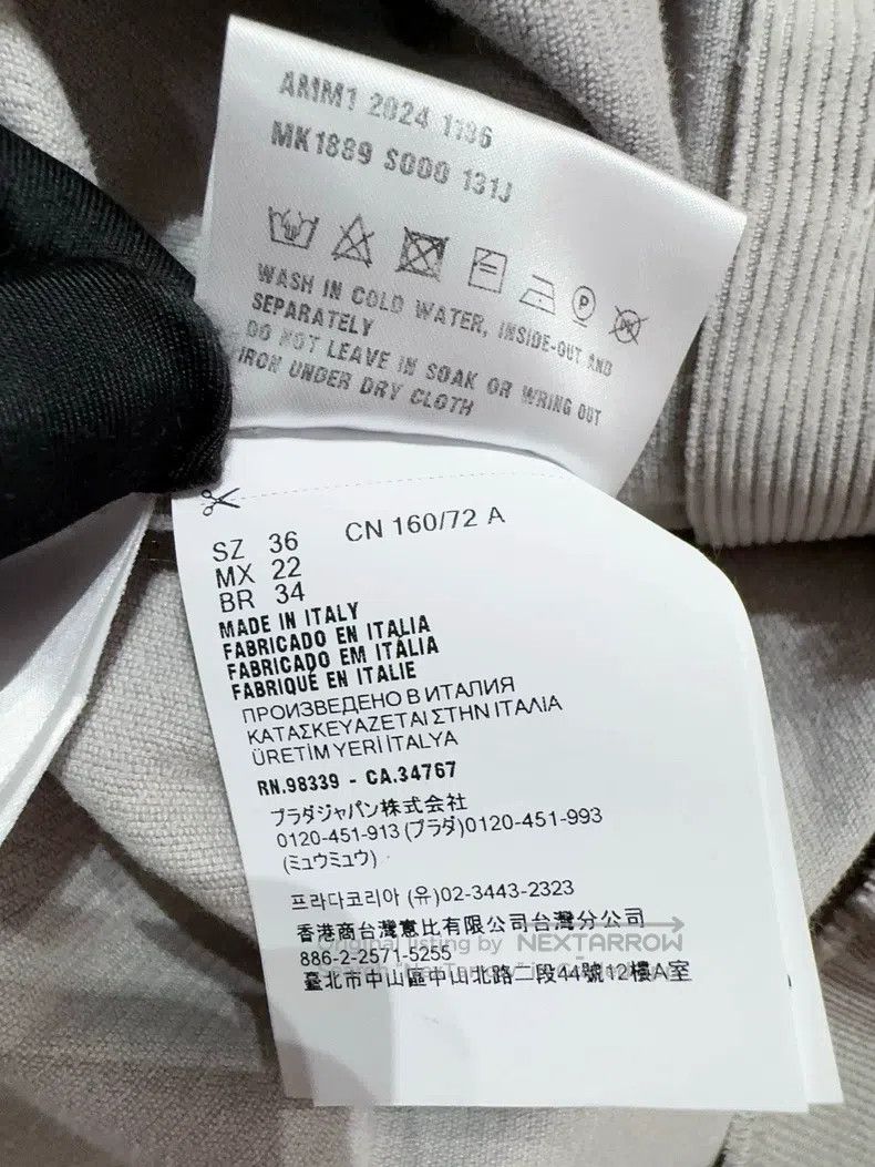 Miu Miu Miu Miu 36 Grey corduroy coat in autumn and winter Size S / US 4 / IT 40 - 4 Thumbnail