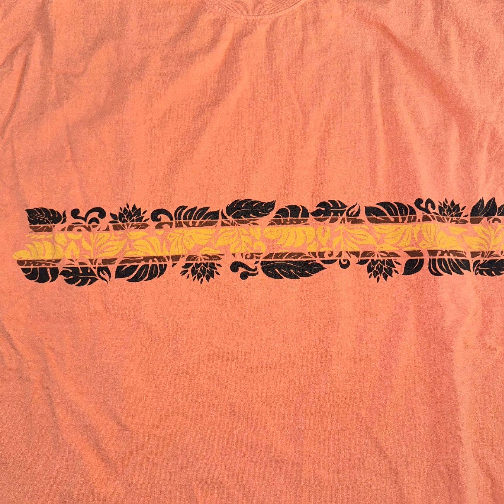 Vintage Richie Le Heavyweight Collection Orange Hawaii Themed T-Shirt XL 26x31 Size US XL / EU 56 / 4 - 2 Thumbnail