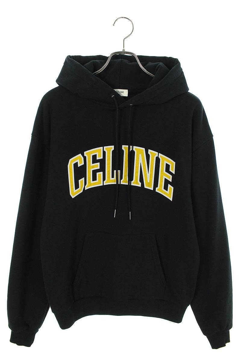 Celine × Hedi Slimane FW22 Alpaca Fur Celine Studded Logo Loose