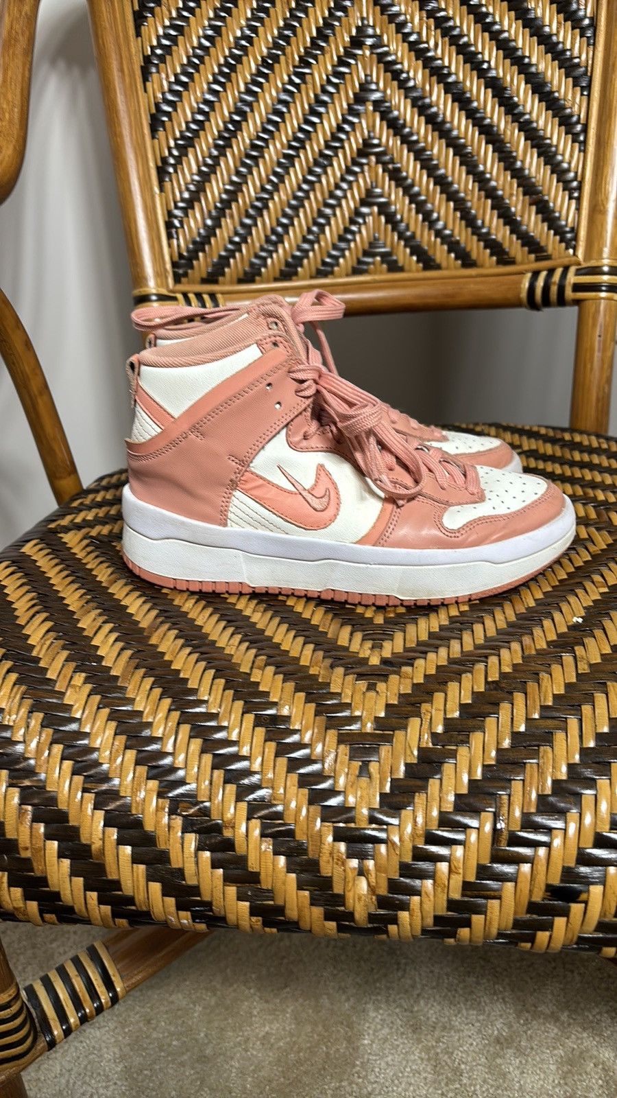 Nike Nike Dunk High Up ‘Crimson Bliss’ DH3718-107 Size US 6 / IT 36 - 1 Thumbnail