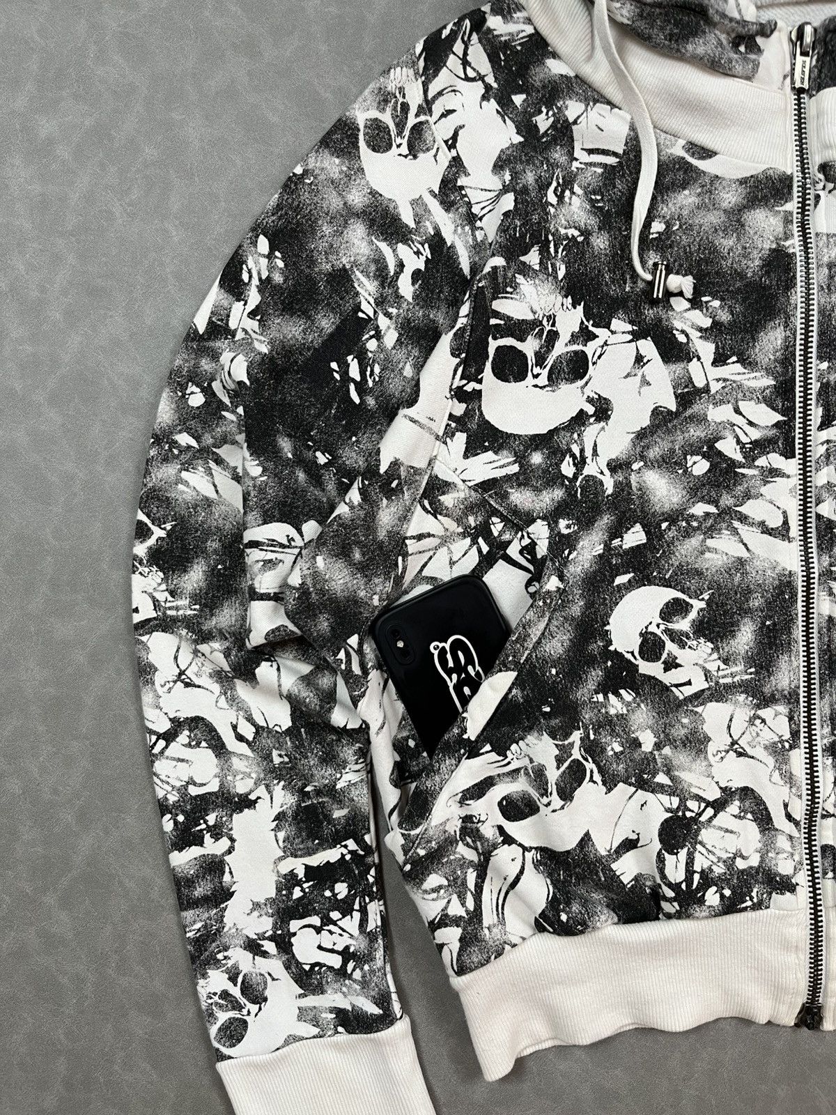 Japanese Brand Heaven and earth skull zip hoodie Size US M / EU 48-50 / 2 - 5 Thumbnail