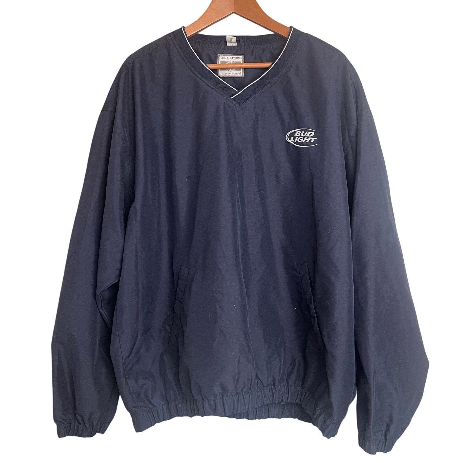 Other Vintage Y2k Bud Light Golf Windbreaker Pullover Navy - XL Size US XL / EU 56 / 4 - 1 Thumbnail