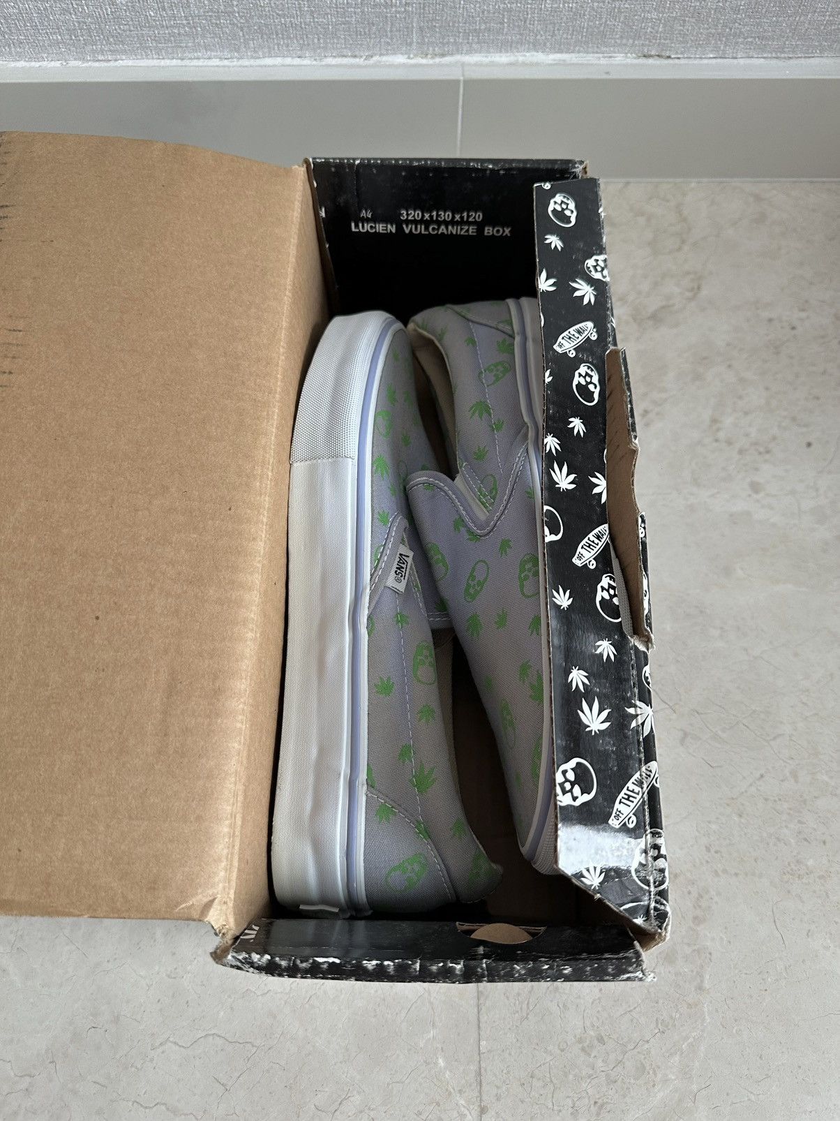 Vans Lucien Pellat-Finet Skull Marijuana Slip on Size US 9 / EU 42 - 8 Thumbnail