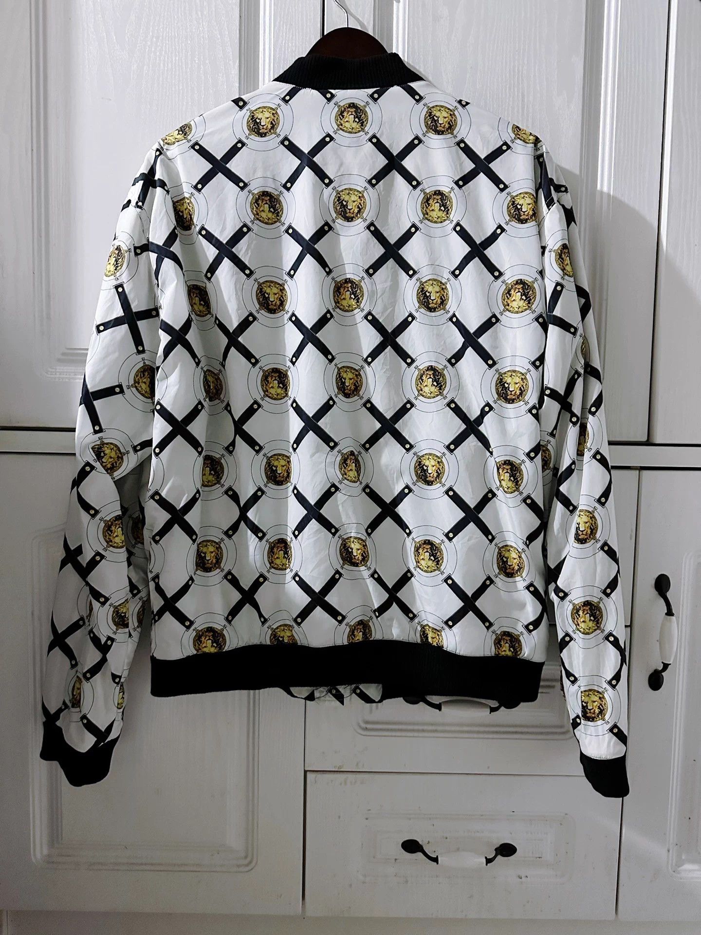 Versace Versace Runway White Flight Jacket Size US L / EU 52-54 / 3 - 2 Thumbnail