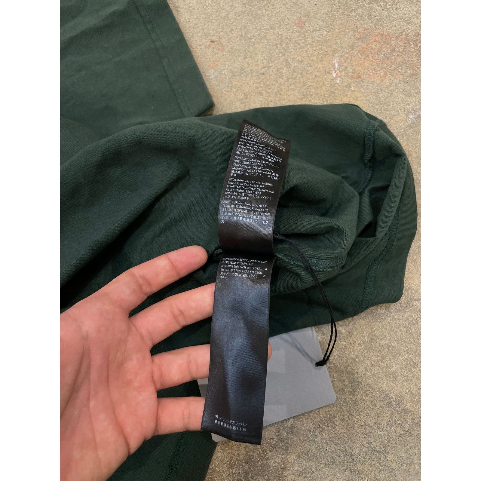 Balenciaga Balenciaga Tee Dark Green Dallas New Medium With Tags Size US M / EU 48-50 / 2 - 3 Thumbnail