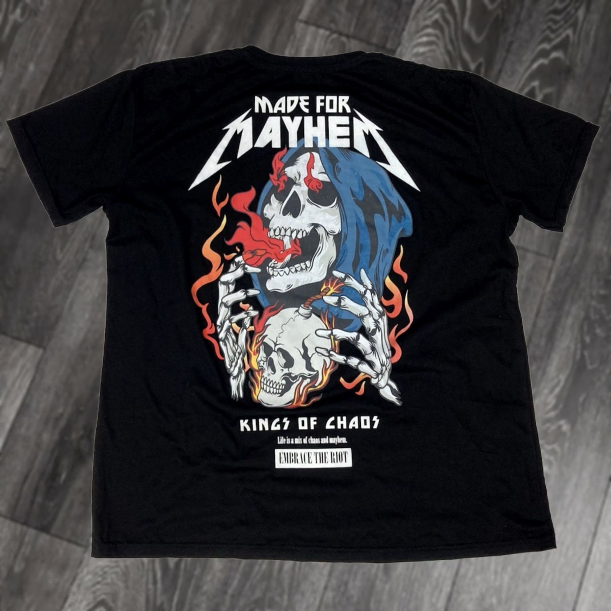 Vintage GSTR Skull Graphic T-shirt Men XL Black Shirt Regular Crew Neck Short Sleeve Size US XL / EU 56 / 4 - 1 Thumbnail