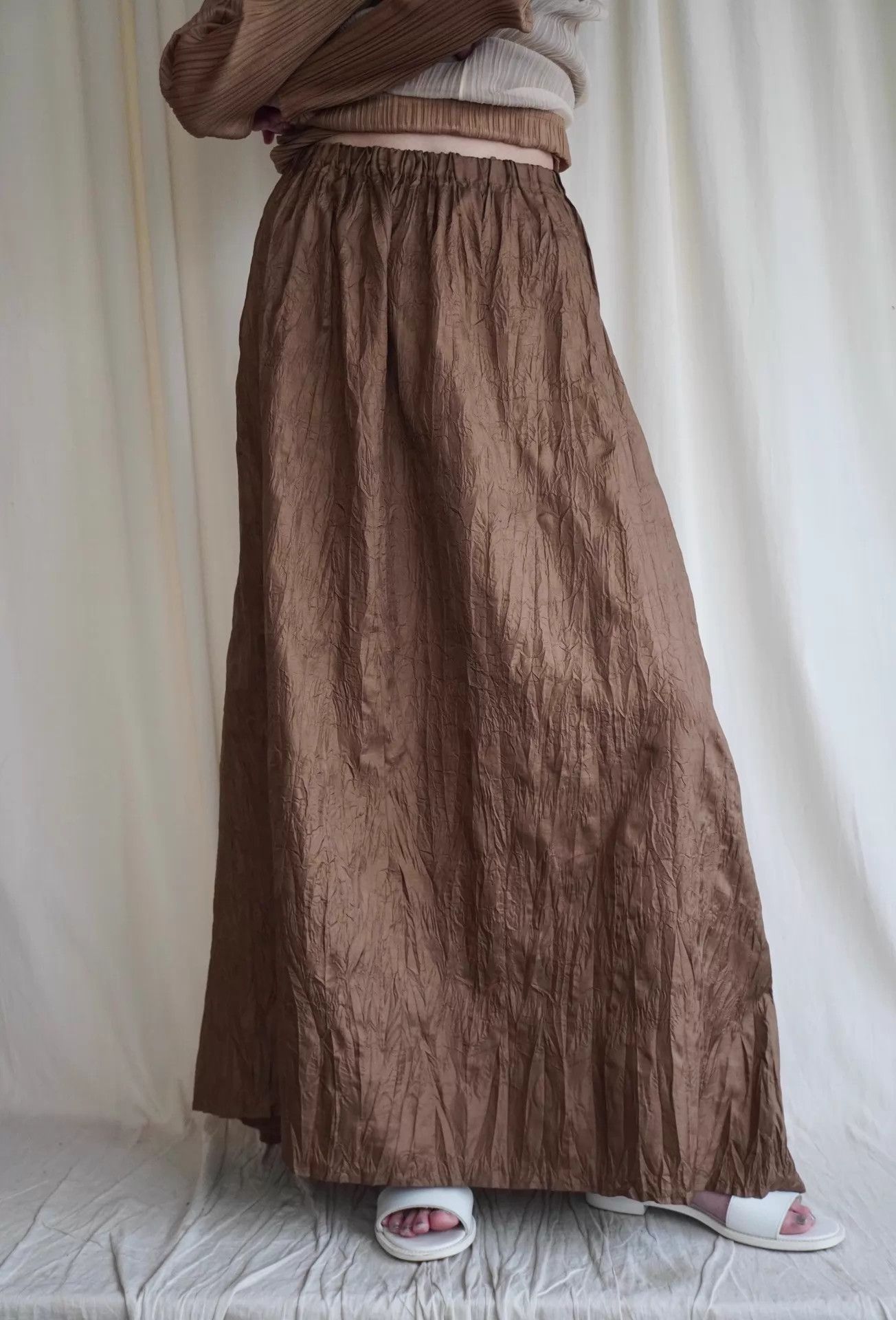 Issey Miyake Issey Miyake 1994 Rare Euro Bark Pleat Long Skirt S Size 26" / US 2 / IT 38 - 8 Thumbnail
