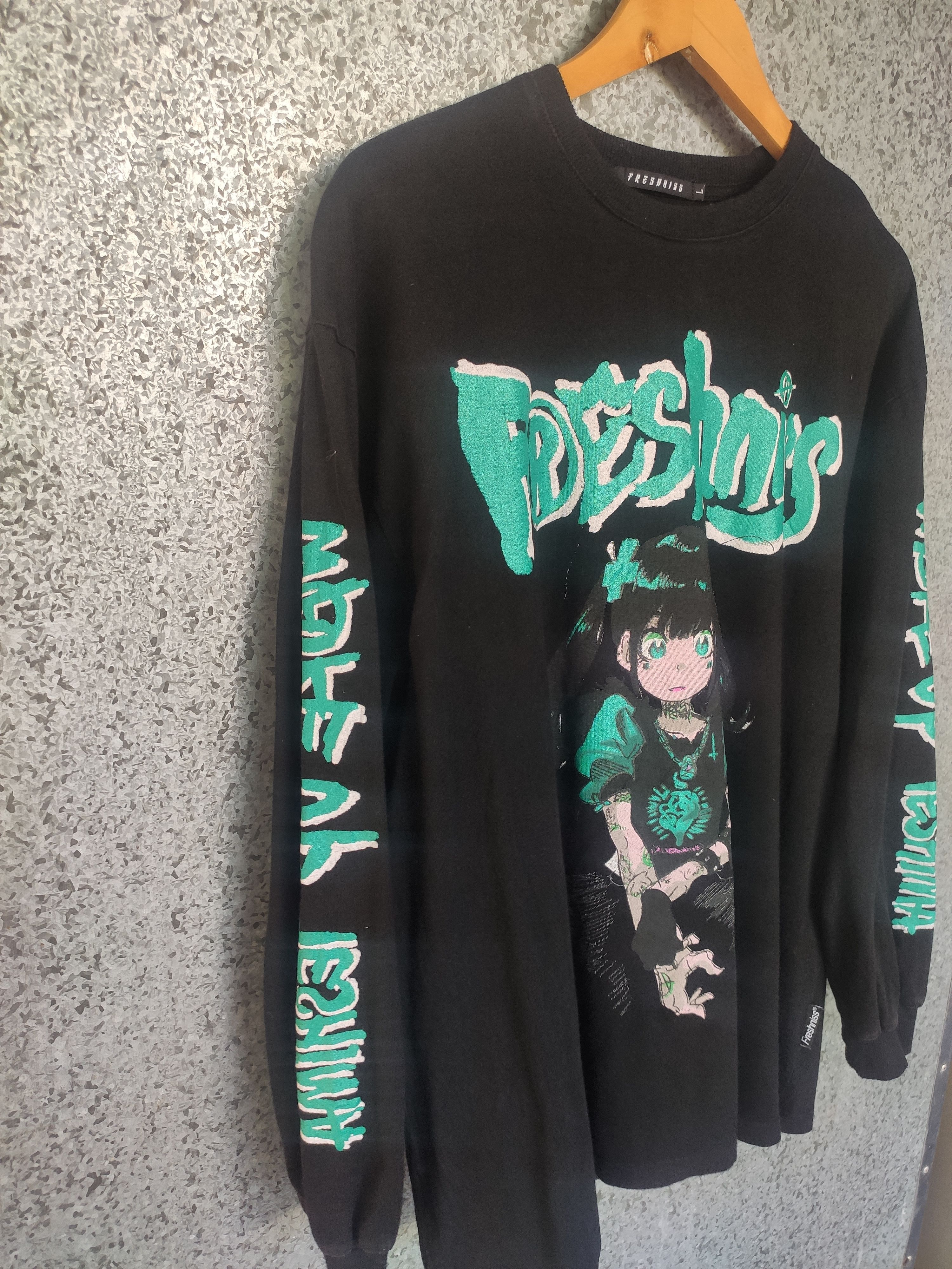 Japanese Brand Freshniss t shirt long sleeve Size US L / EU 52-54 / 3 - 4 Thumbnail