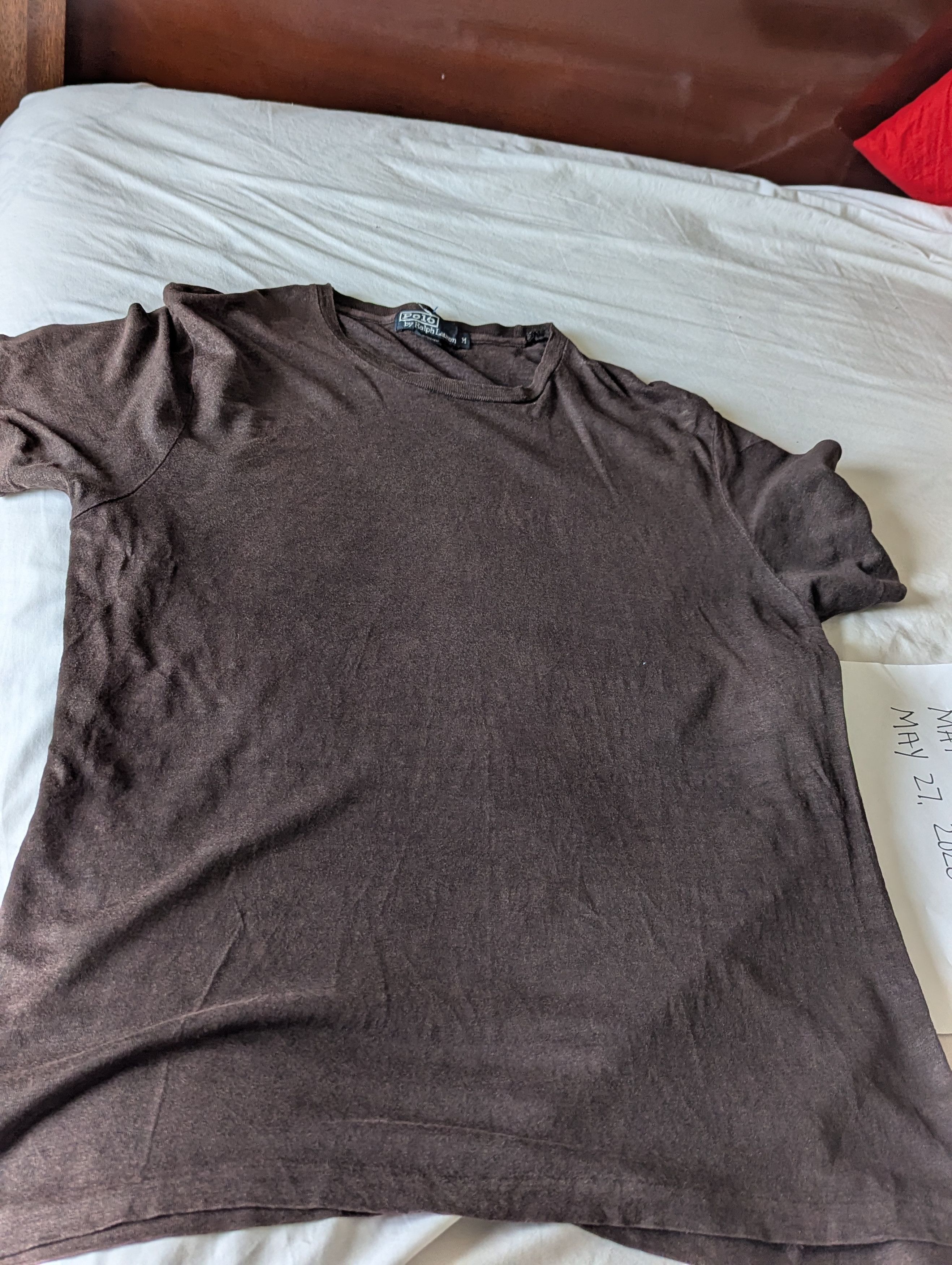 Polo Ralph Lauren Vintage T SHIRT Size US L / EU 52-54 / 3 - 3 Thumbnail