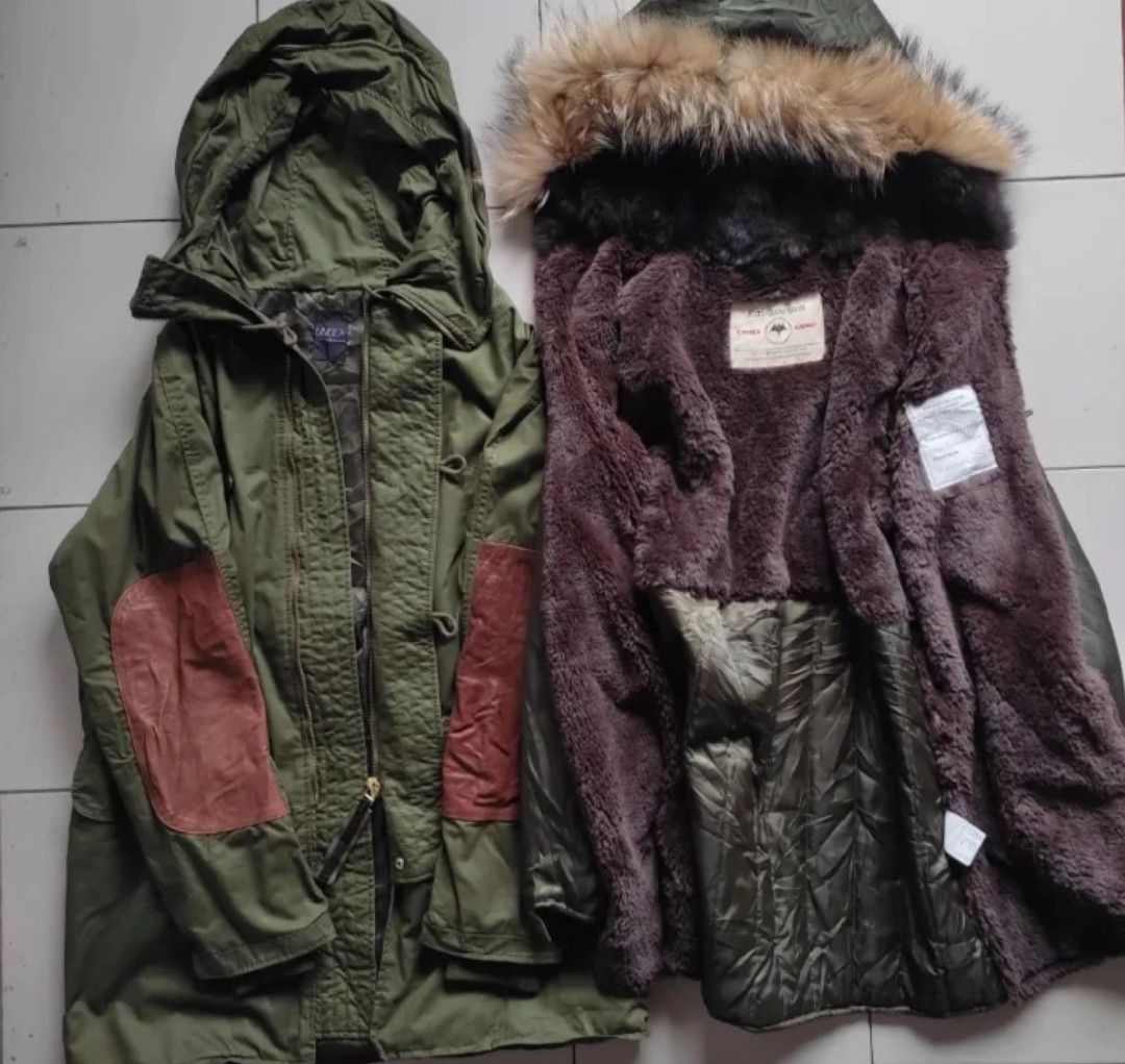 Japanese parka n3b type fur retro punk jacket