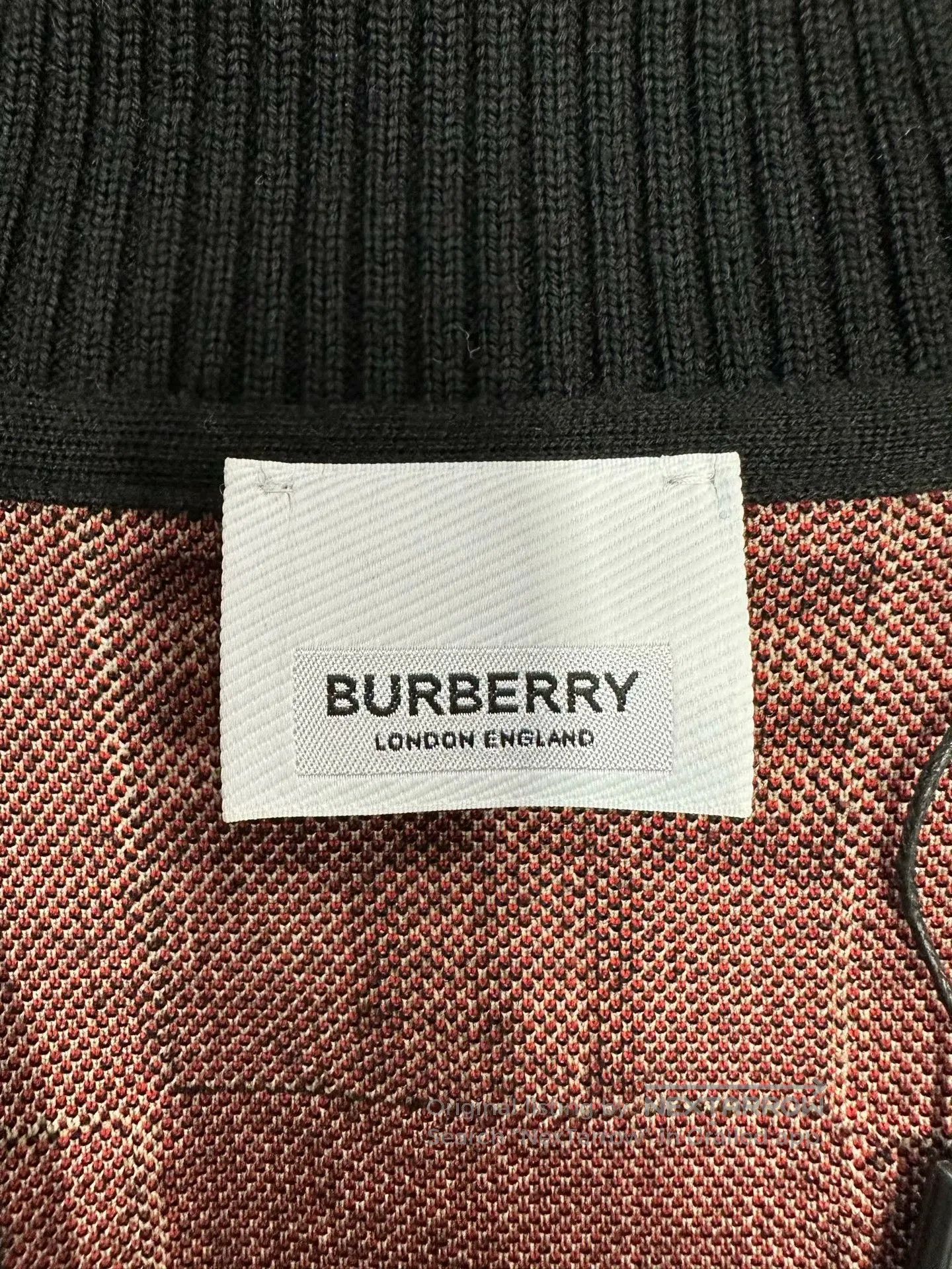 Burberry Burberry Black checkered knitting wool cardigan| Size US M / EU 48-50 / 2 - 3 Thumbnail