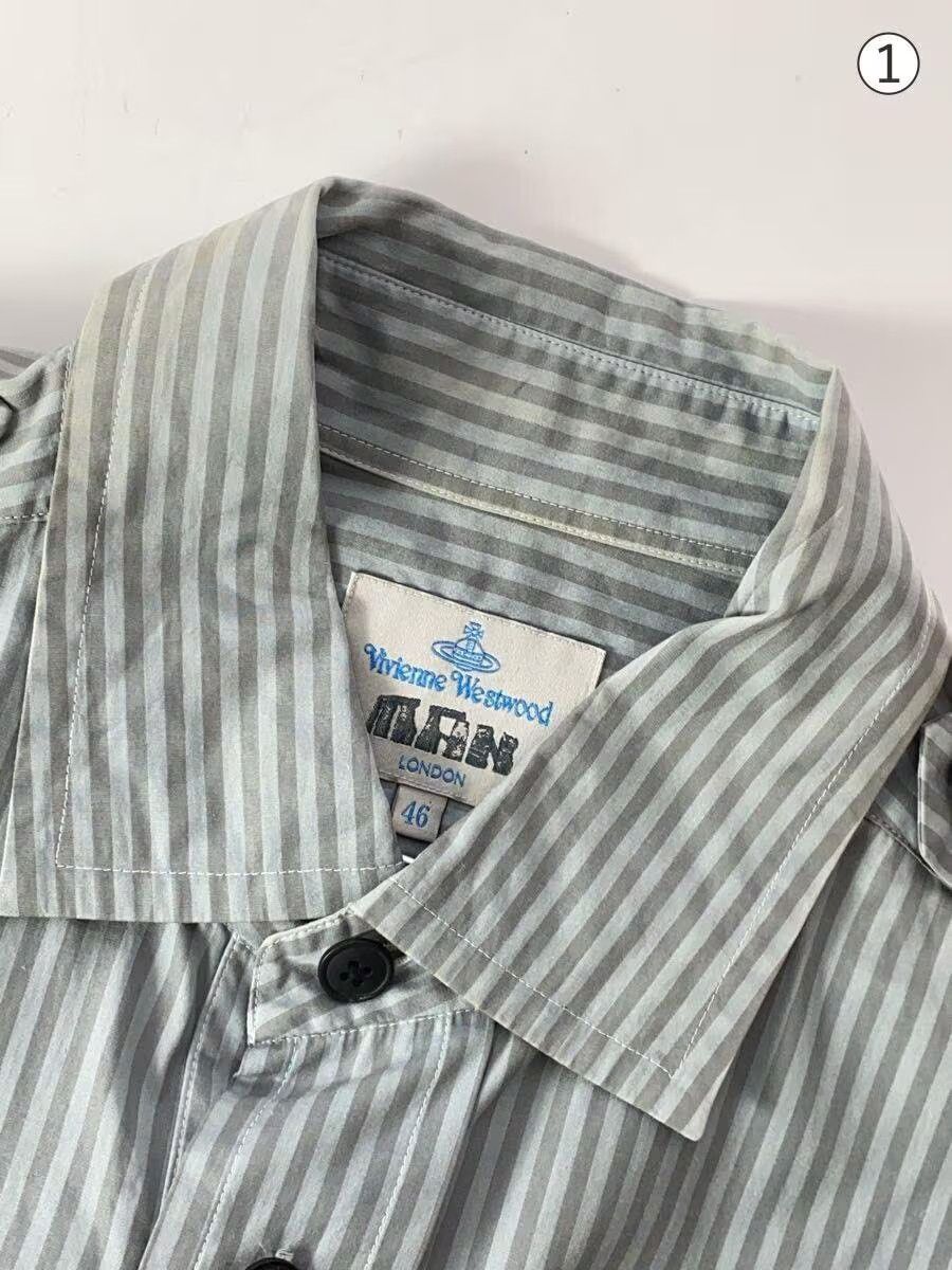 Vivienne Westwood Striped Officer Button Shirt Size US S / EU 44-46 / 1 - 3 Thumbnail
