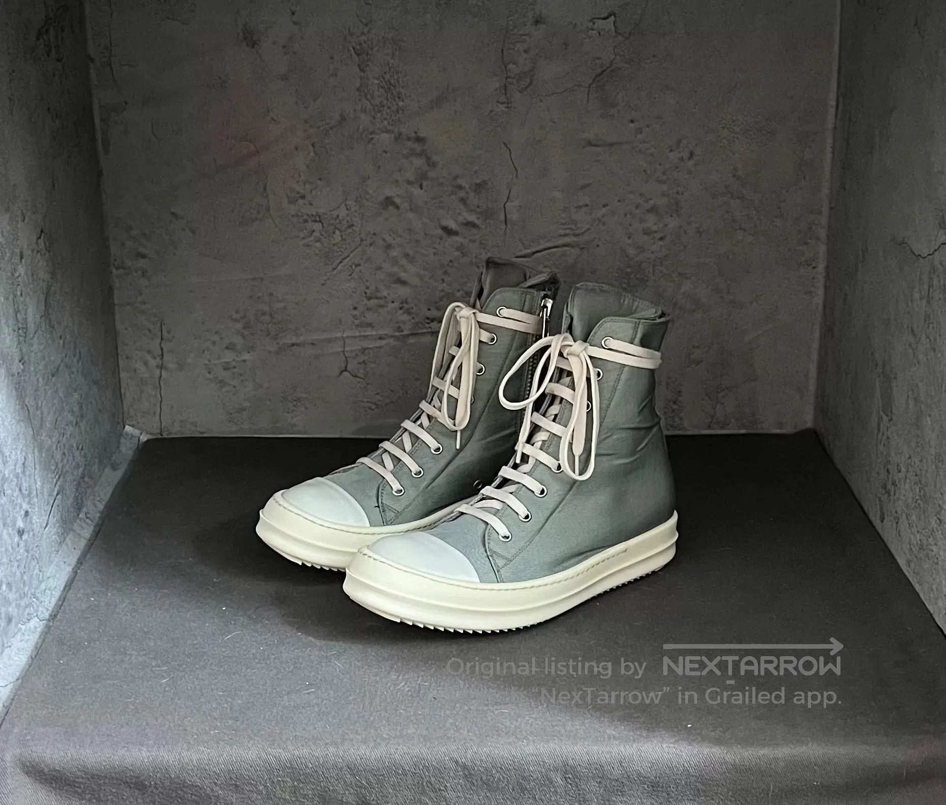 Rick Owens Rick Owens Sample Blue Satin High. Size US 6.5 / EU 39-40 - 1 Thumbnail