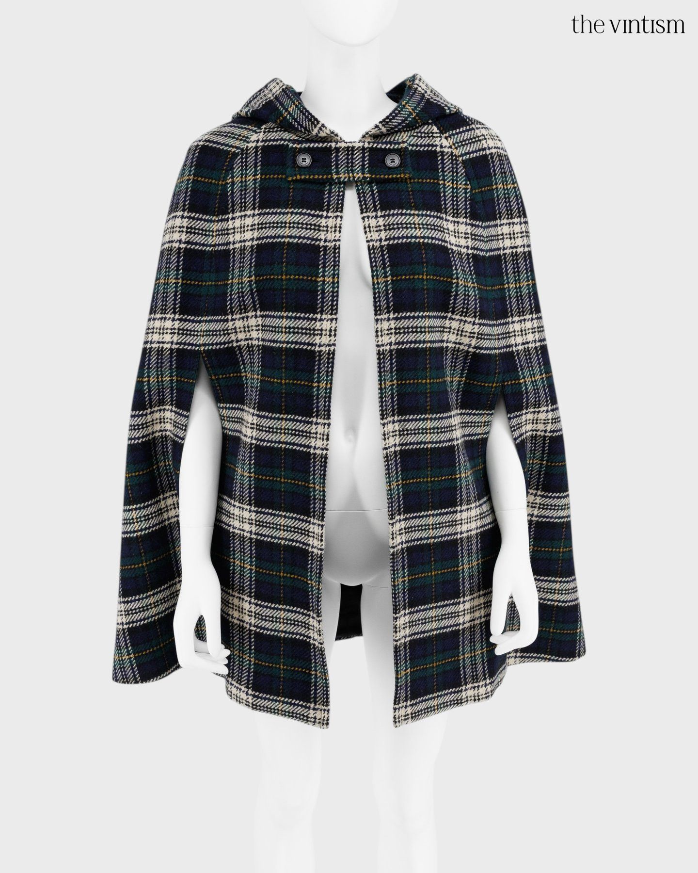 Saint Laurent Paris Saint Laurent by Hedi Slimane F/W 2014 Runway Pure Wool Cape Size S / US 4 / IT 40 - 8 Thumbnail