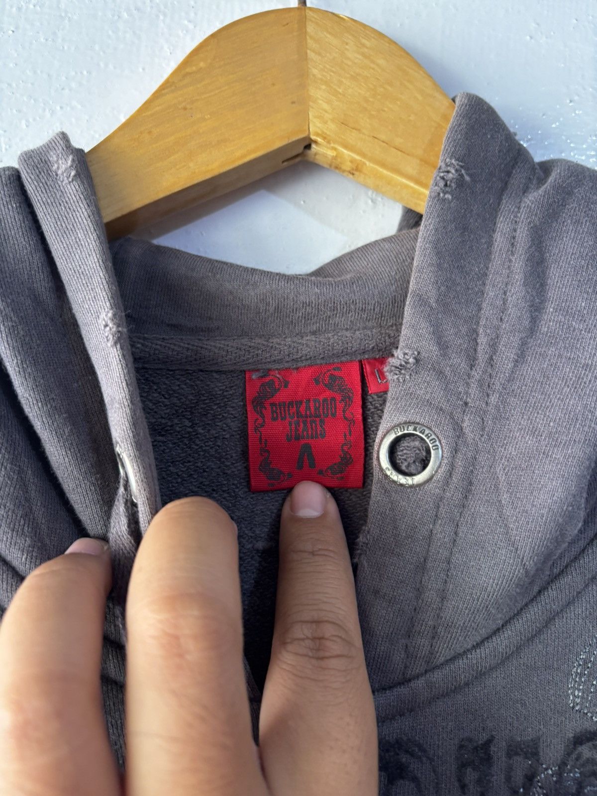 BUCKAROO Y2K Distressed BUCKAROO Zip hoodie Size US L / EU 52-54 / 3 - 5 Thumbnail