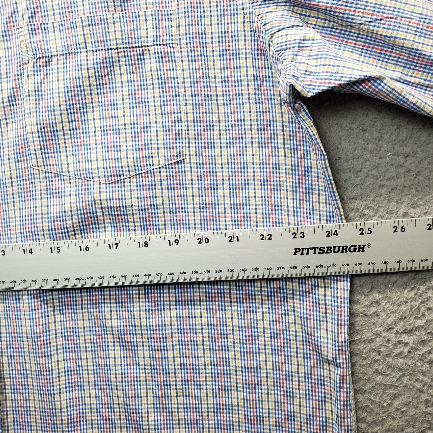 Vintage Steve & Barry's Dress Shirt Mens XL Multi Plaid Long Sleeve Collar Button Down Size 46R - 4 Thumbnail
