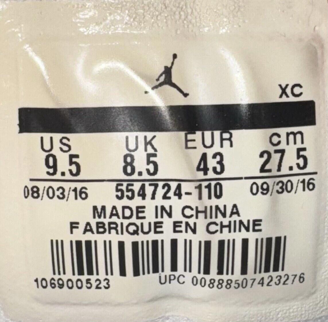 Jordan Brand Nike Air Jordan 1 Retro Mid 'White' - 554724-110 - Size 9.5 Size US 9.5 / EU 42-43 - 9 Thumbnail