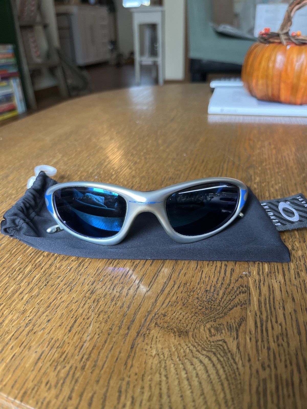 Vintage Oakley Straight Jacket Blue Flames Grailed