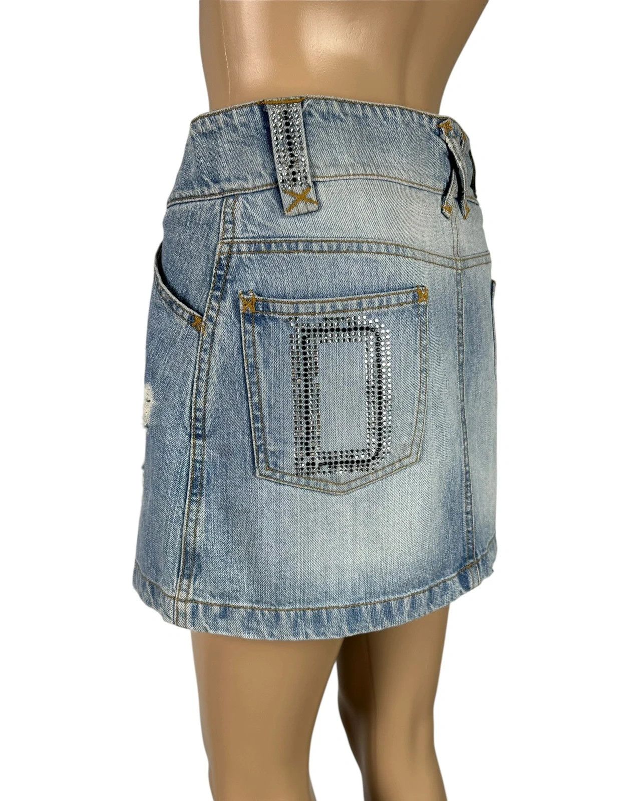 Dolce & Gabbana D&G Vintage Mini Skirt Denim size XS Size 26" / US 2 / IT 38 - 4 Thumbnail
