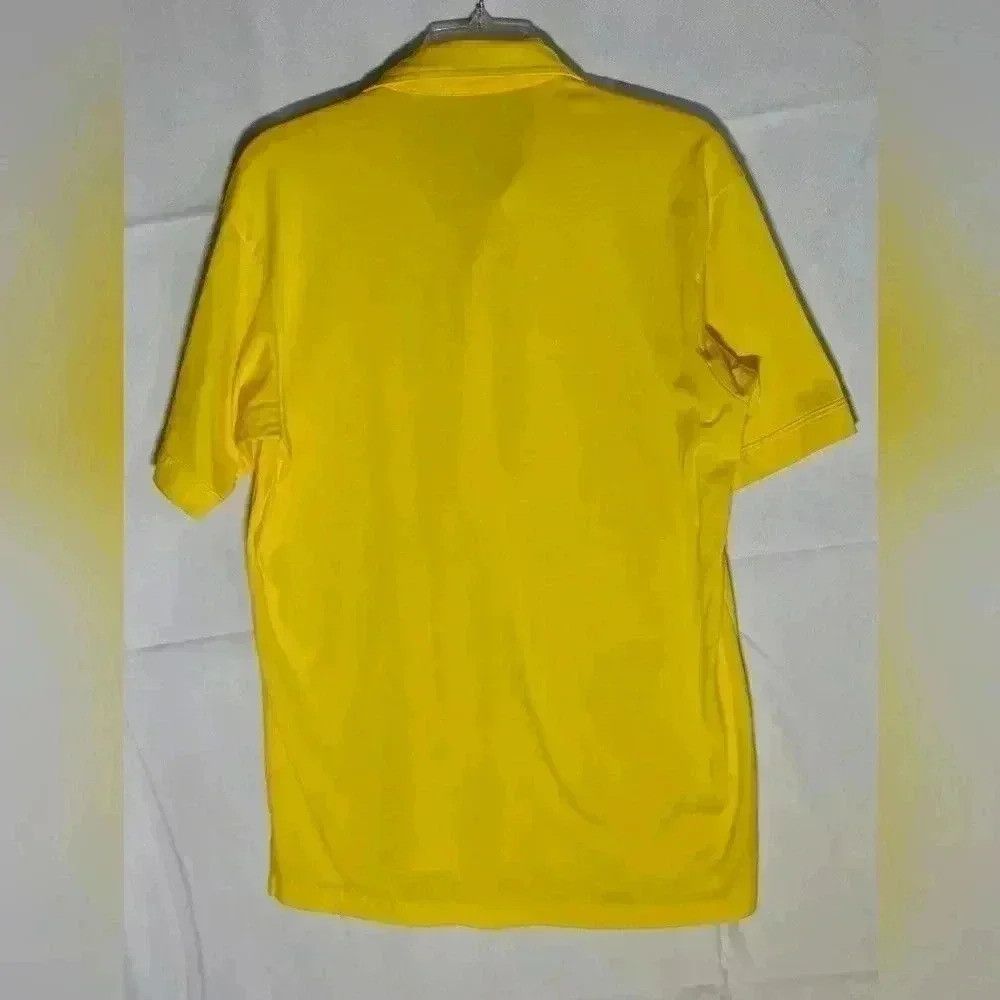 Designer Polo Shirt Yellow Trim Fit Mens Large 75% Polyester 25% Co Size US L / EU 52-54 / 3 - 2 Thumbnail