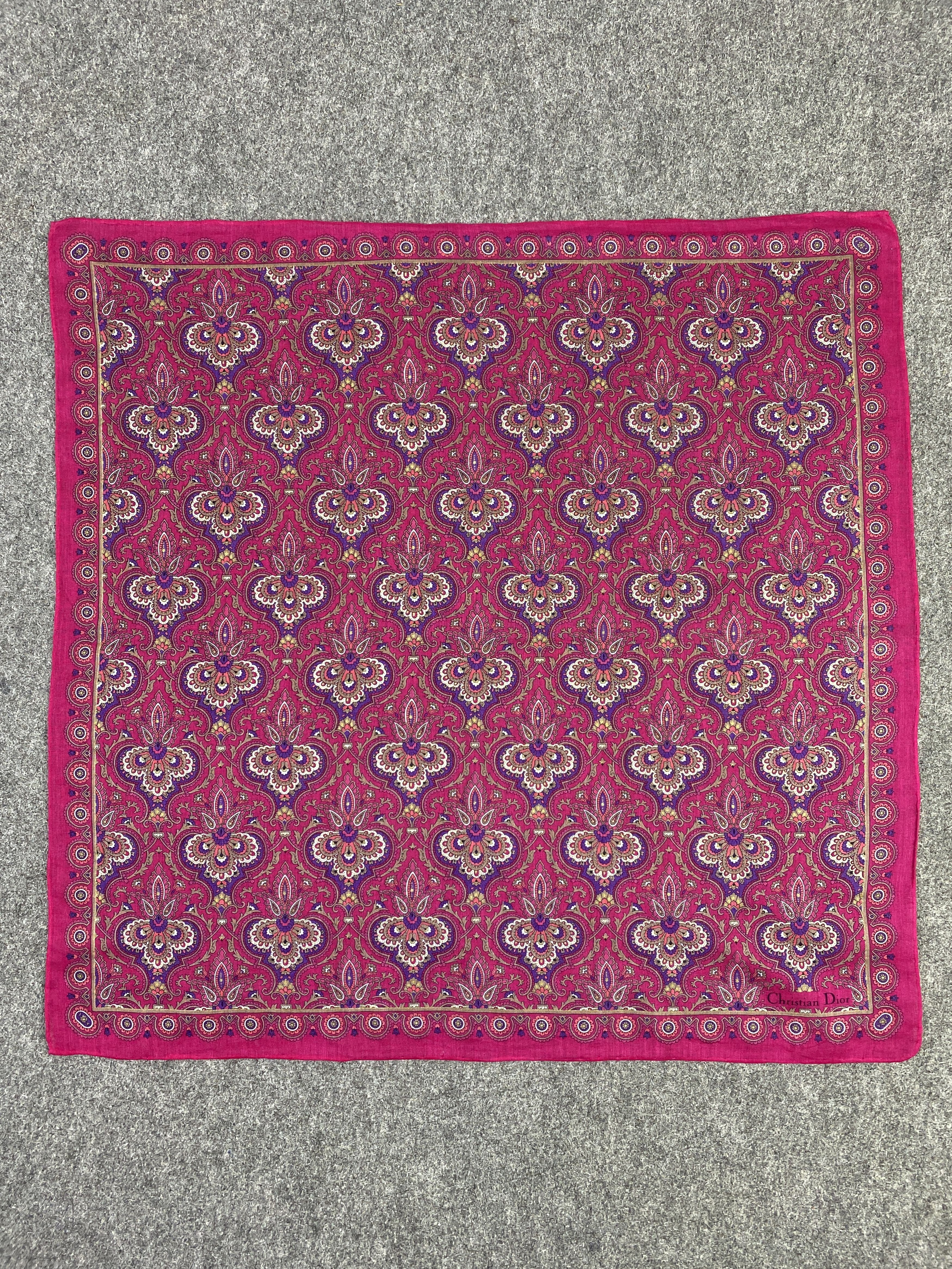 Christian Dior Monsieur Christian Dior Handkerchief / Neckerchief KT0099 Size ONE SIZE - 4 Thumbnail