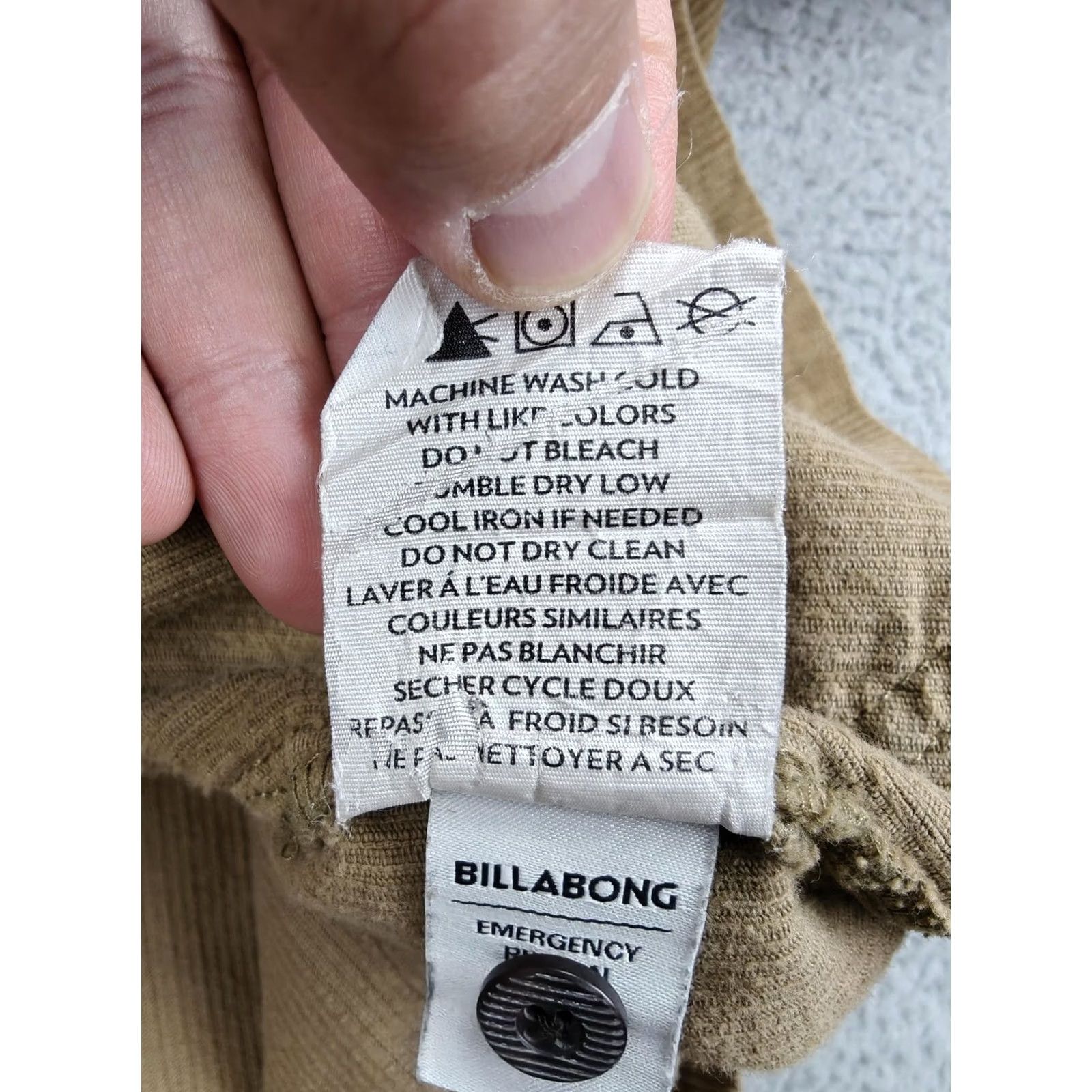 Billabong VINTAGE Billabong Jacket Mens Medium Brown Corduroy Hooded Sherpa Lined SurfPlus Shacket Size US M / EU 48-50 / 2 - 7 Thumbnail