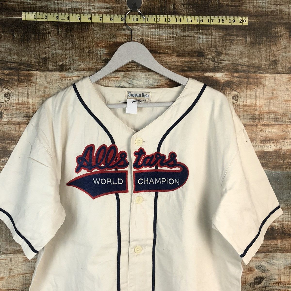 Japanese Brand × Vintage Javonite Gear All Star White jersey #A1972 Size US M / EU 48-50 / 2 - 5 Thumbnail